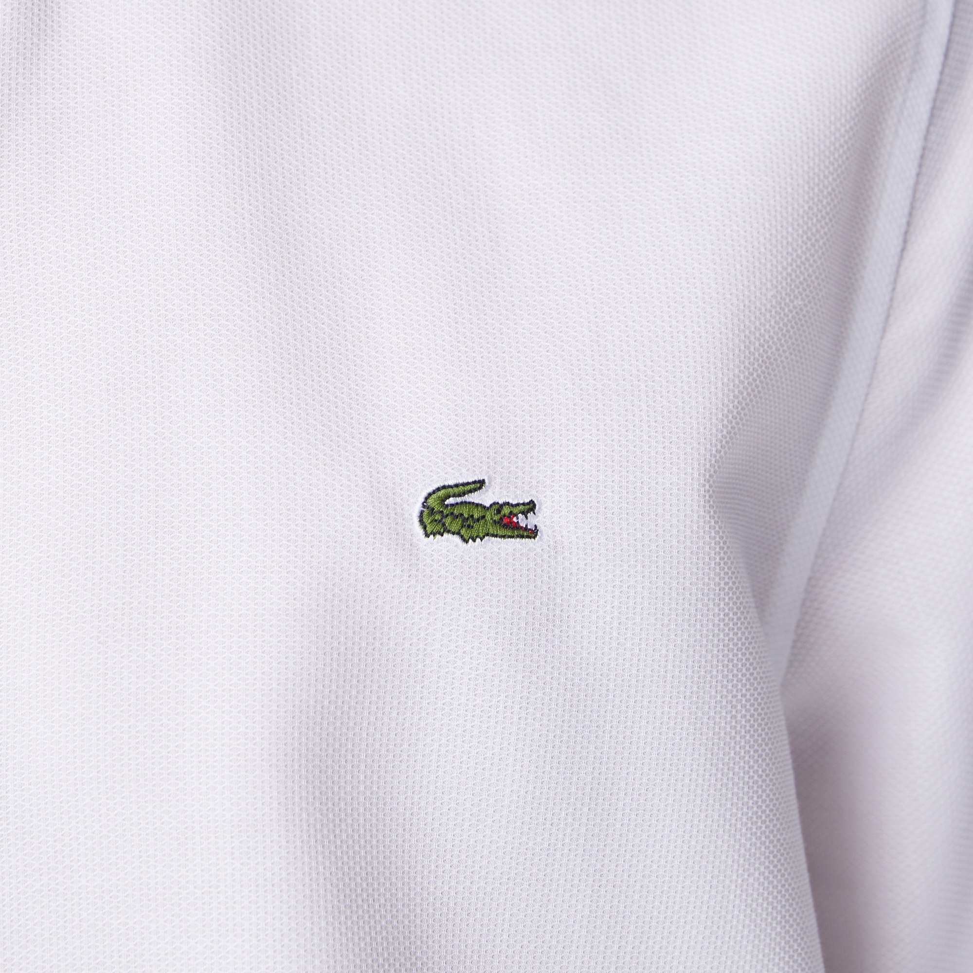 Lacoste Erkek Slim Fit Desenli Beyaz Gömlek