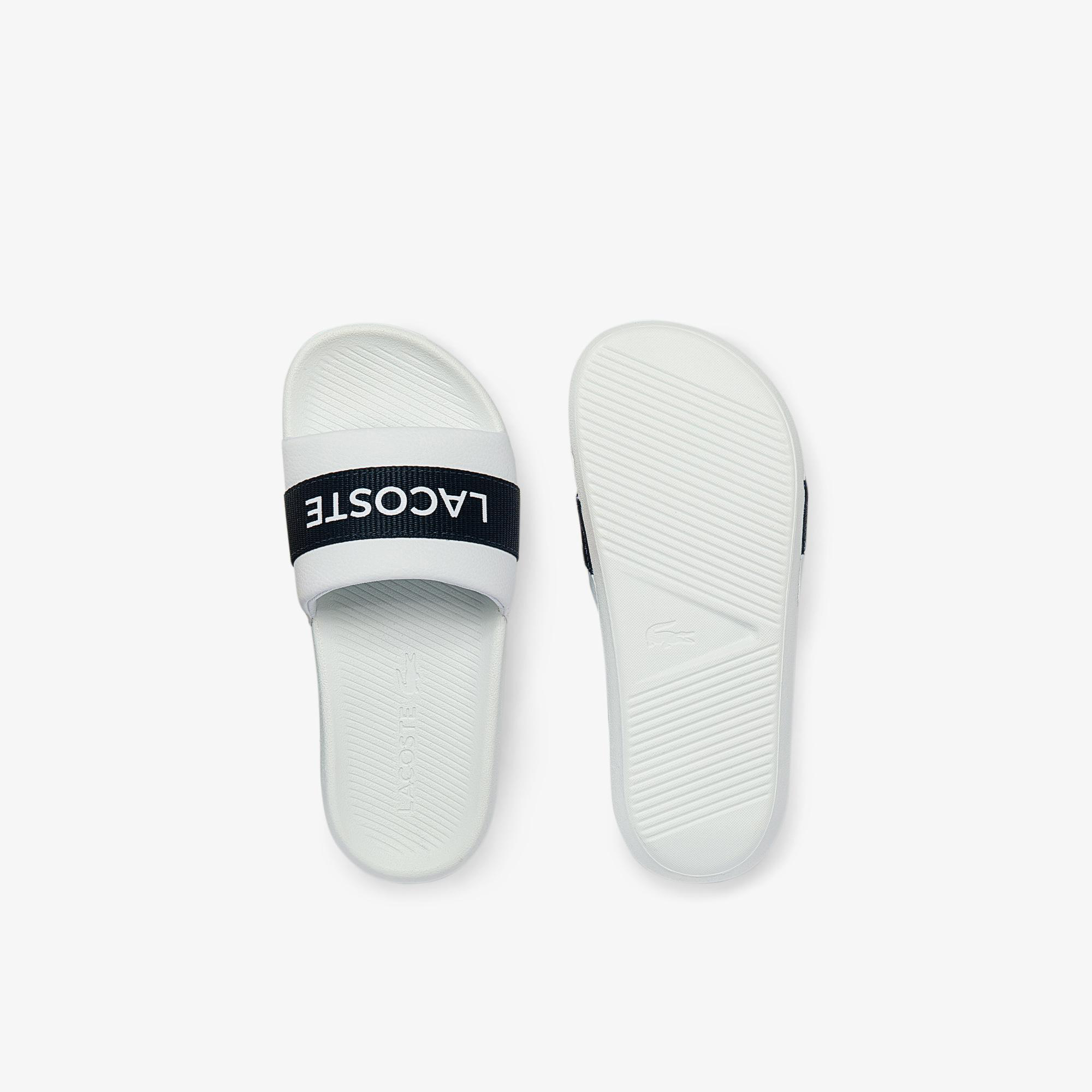 Lacoste Croco Erkek Beyaz Terlik görsel 4