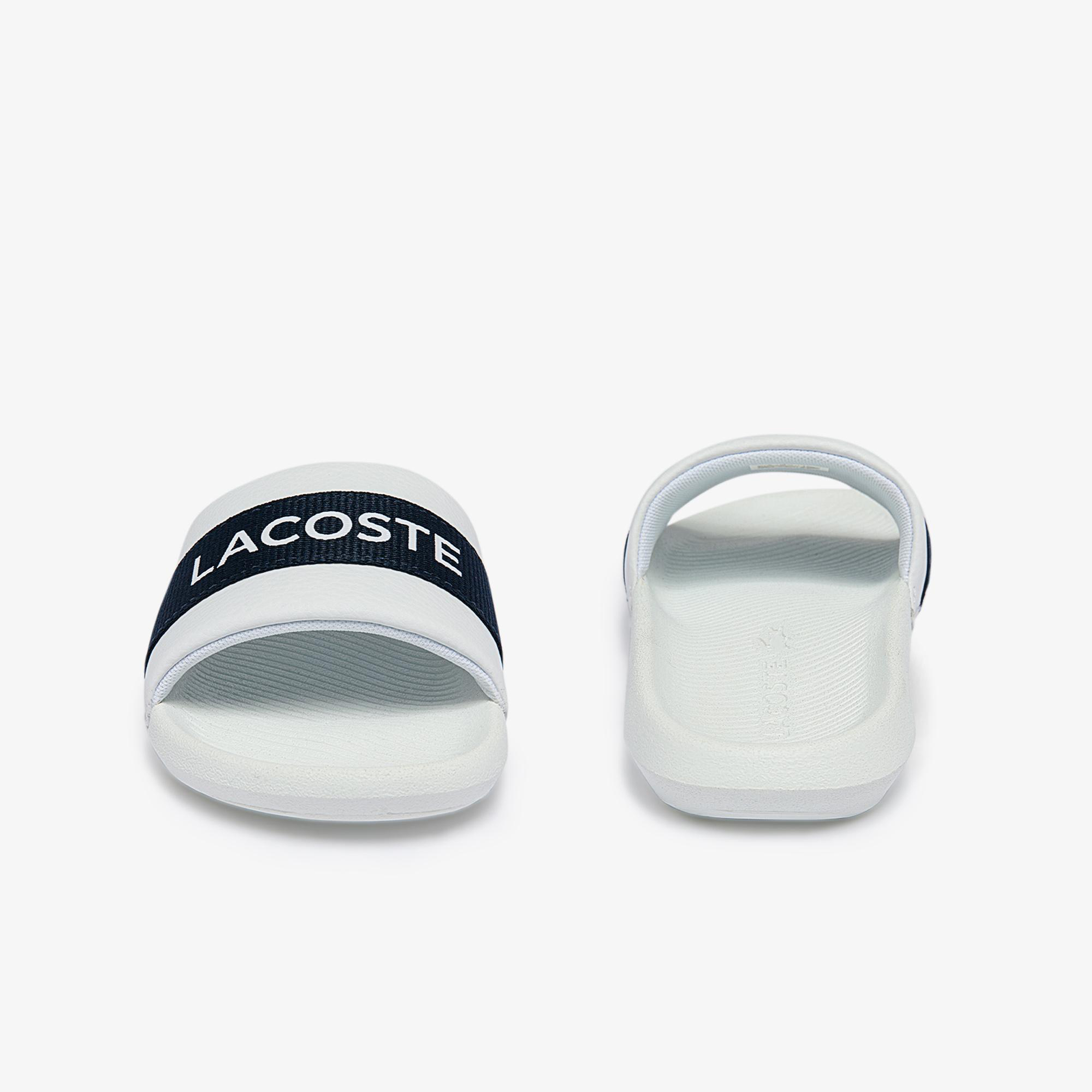 Lacoste Croco Erkek Beyaz Terlik görsel 5