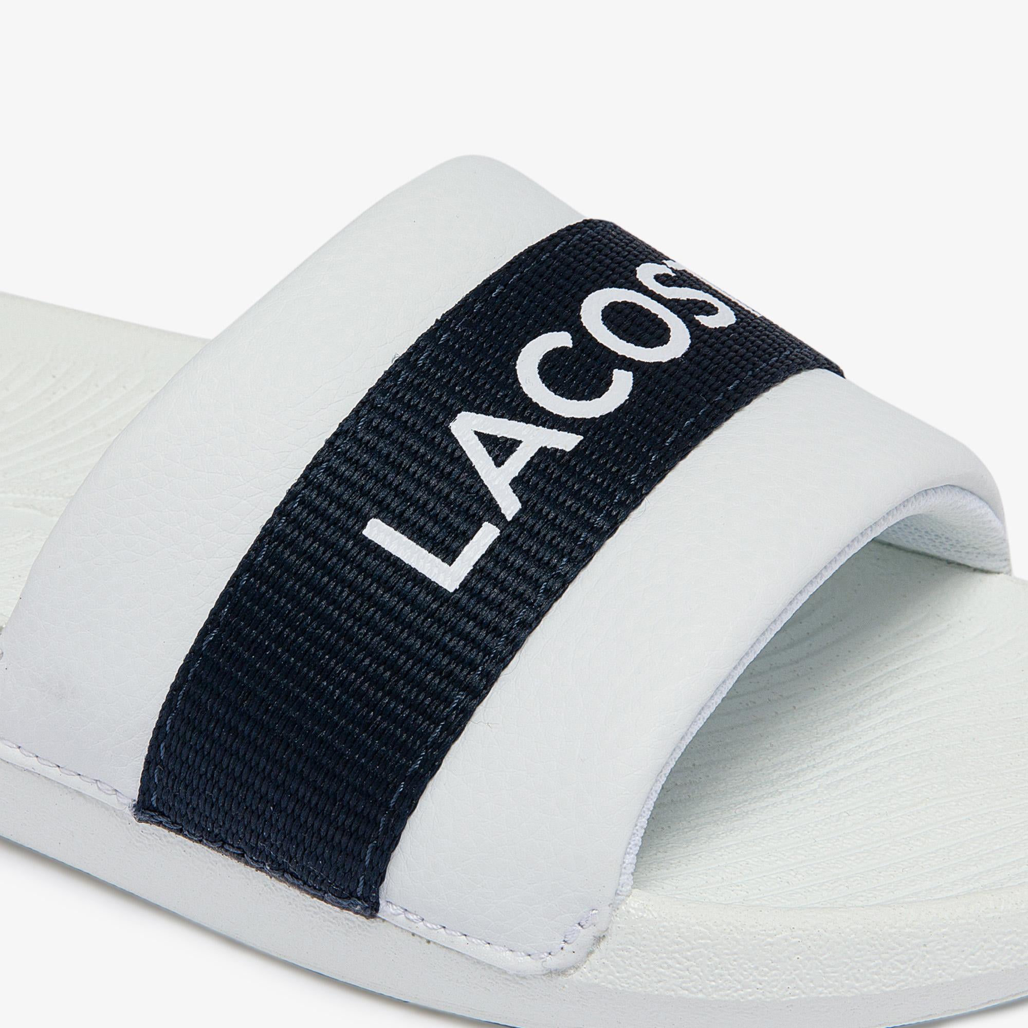Lacoste Croco Erkek Beyaz Terlik görsel 6