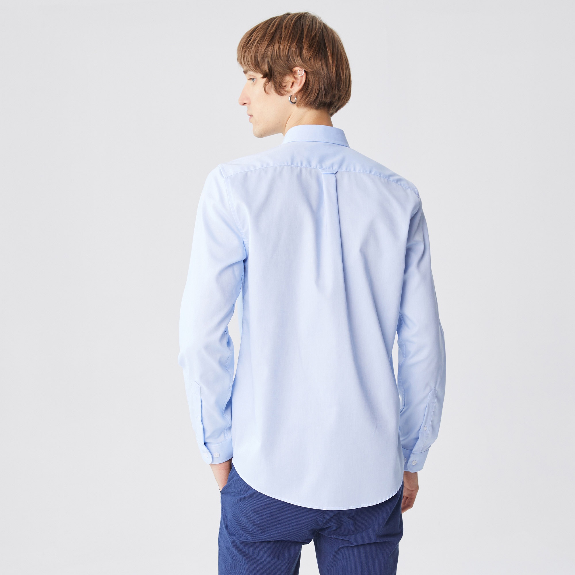 Lacoste Erkek Slim Fit Mavi Gömlek