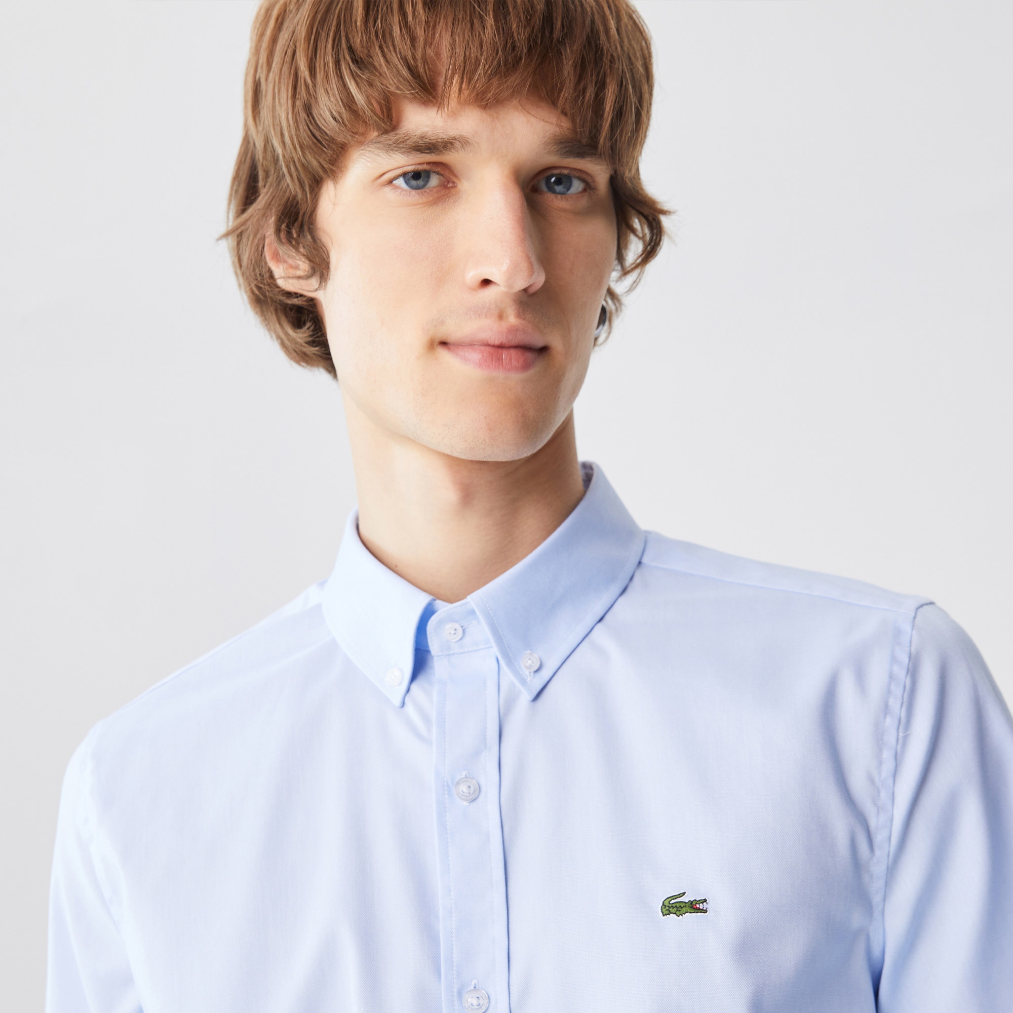 Lacoste Erkek Slim Fit Mavi Gömlek