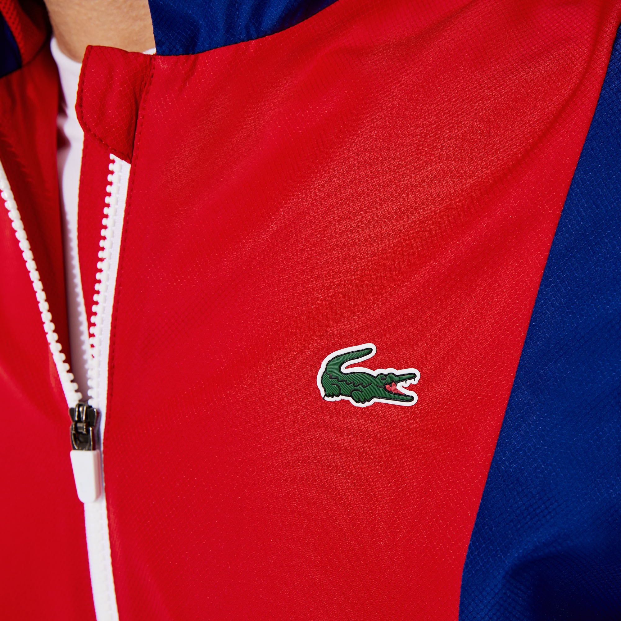 Lacoste SPORT Erkek Regular Fit Kapüşonlu Renk Bloklu Lacivert Eşofman Takımı