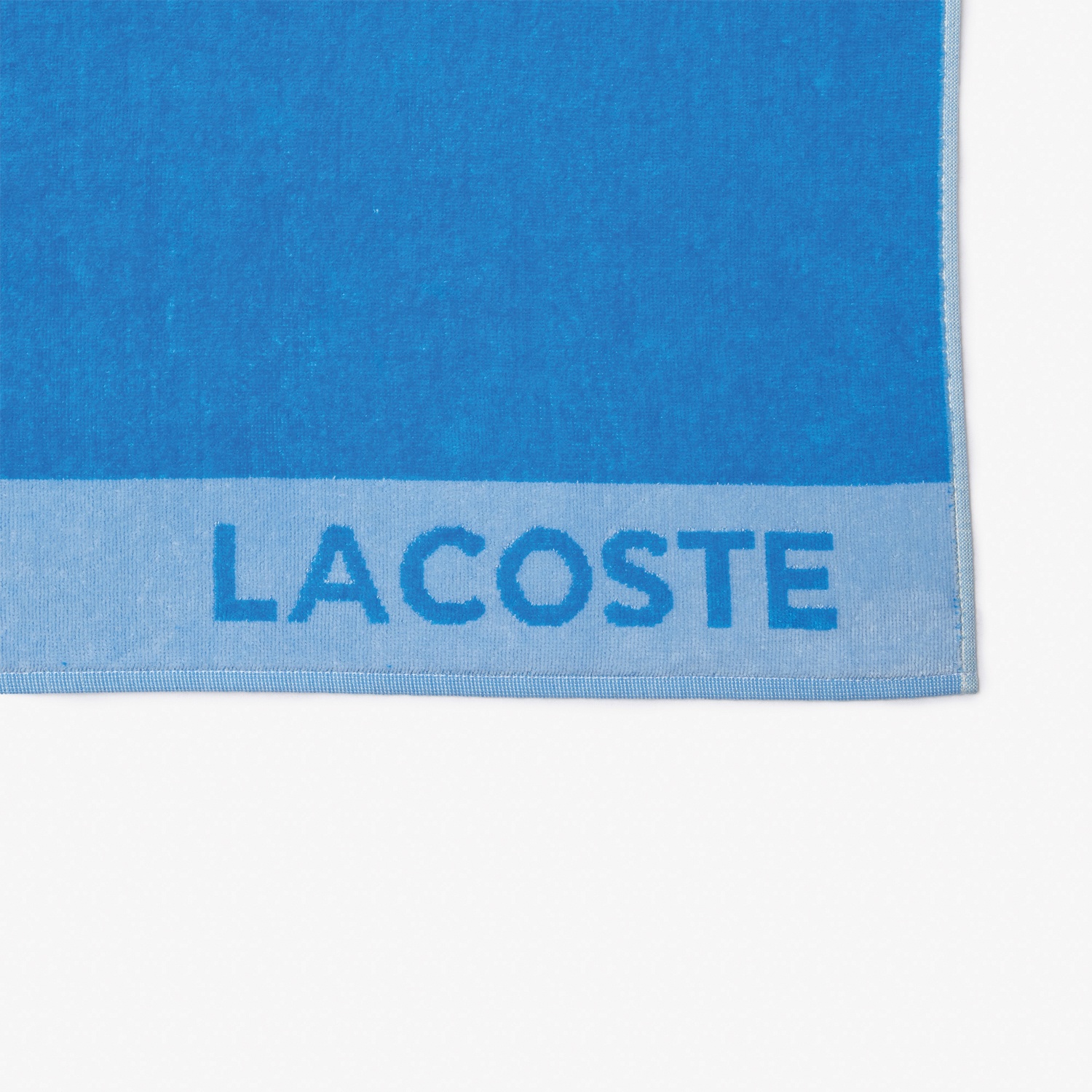 Lacoste Baskılı Mavi Plaj Havlu