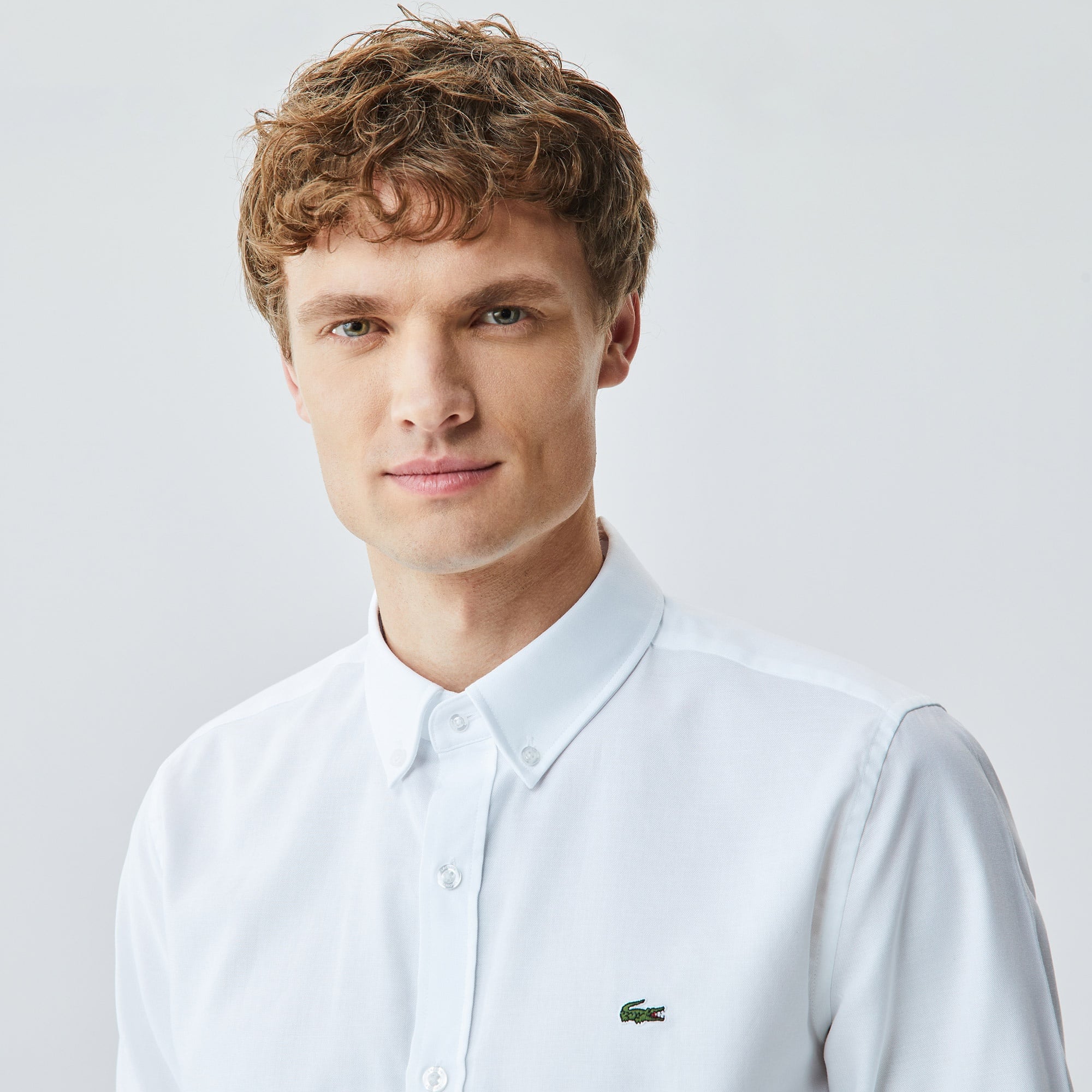 Lacoste Erkek Slim Fit Beyaz Gömlek