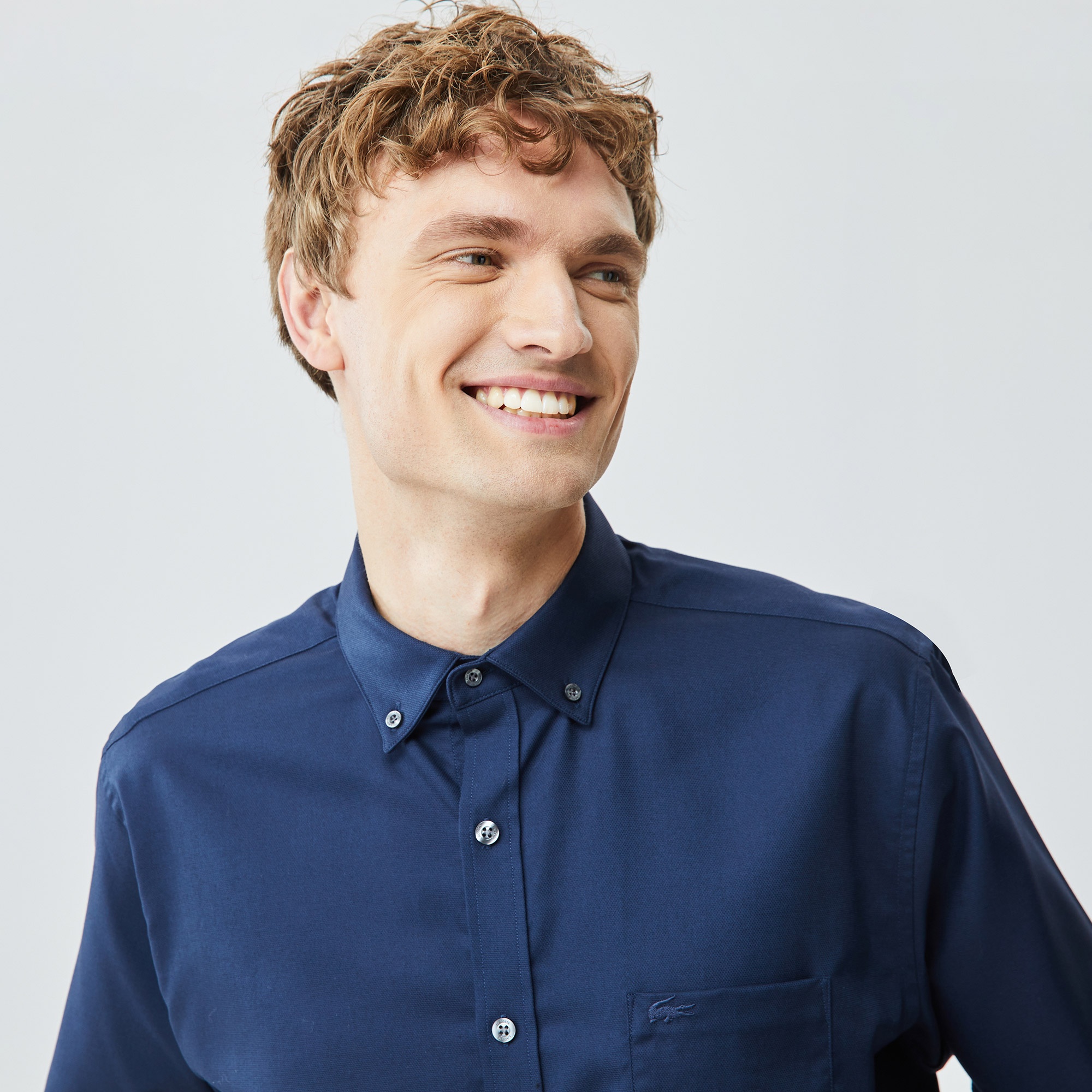 Lacoste Erkek Regular Fit Lacivert Gömlek