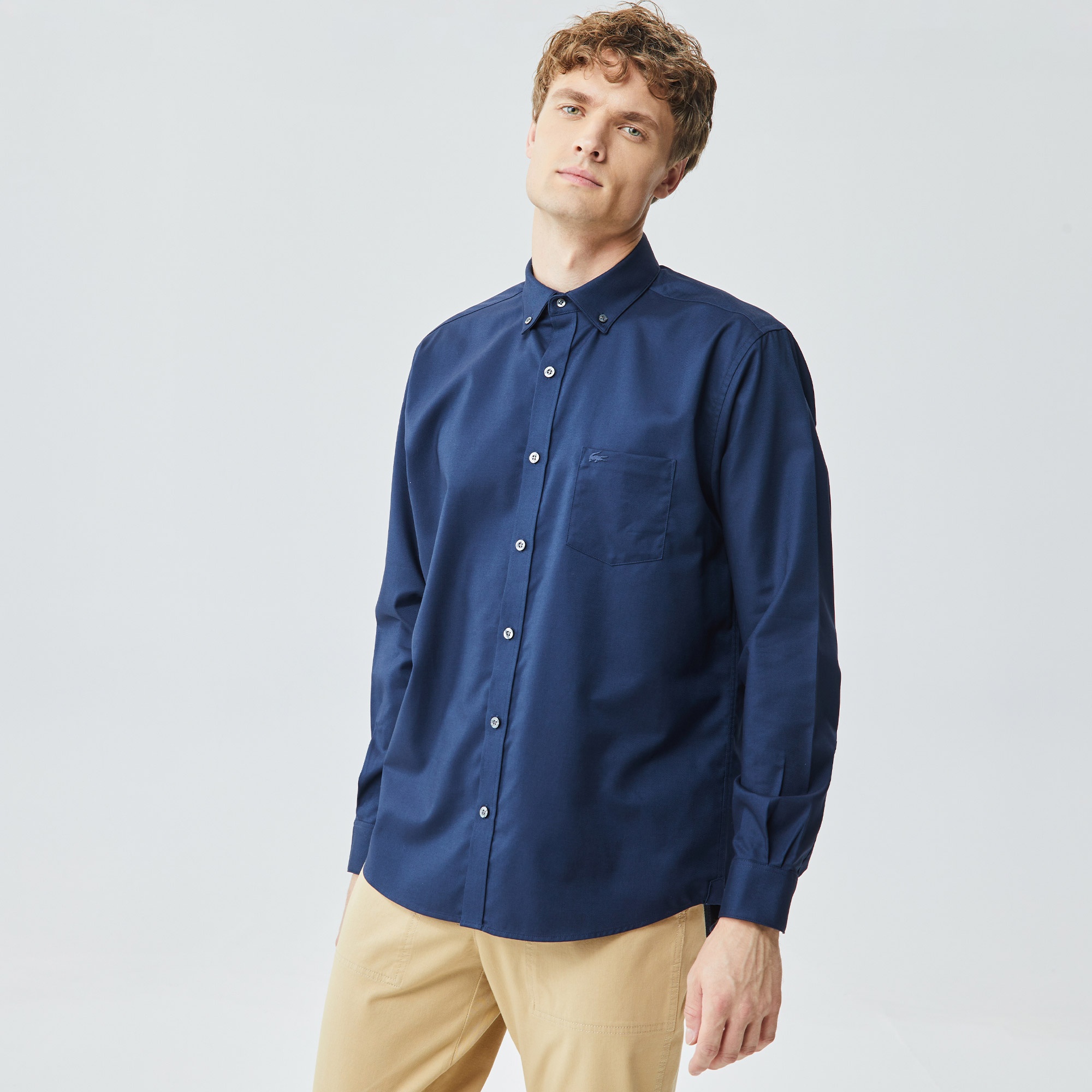 Lacoste Erkek Regular Fit Lacivert Gömlek