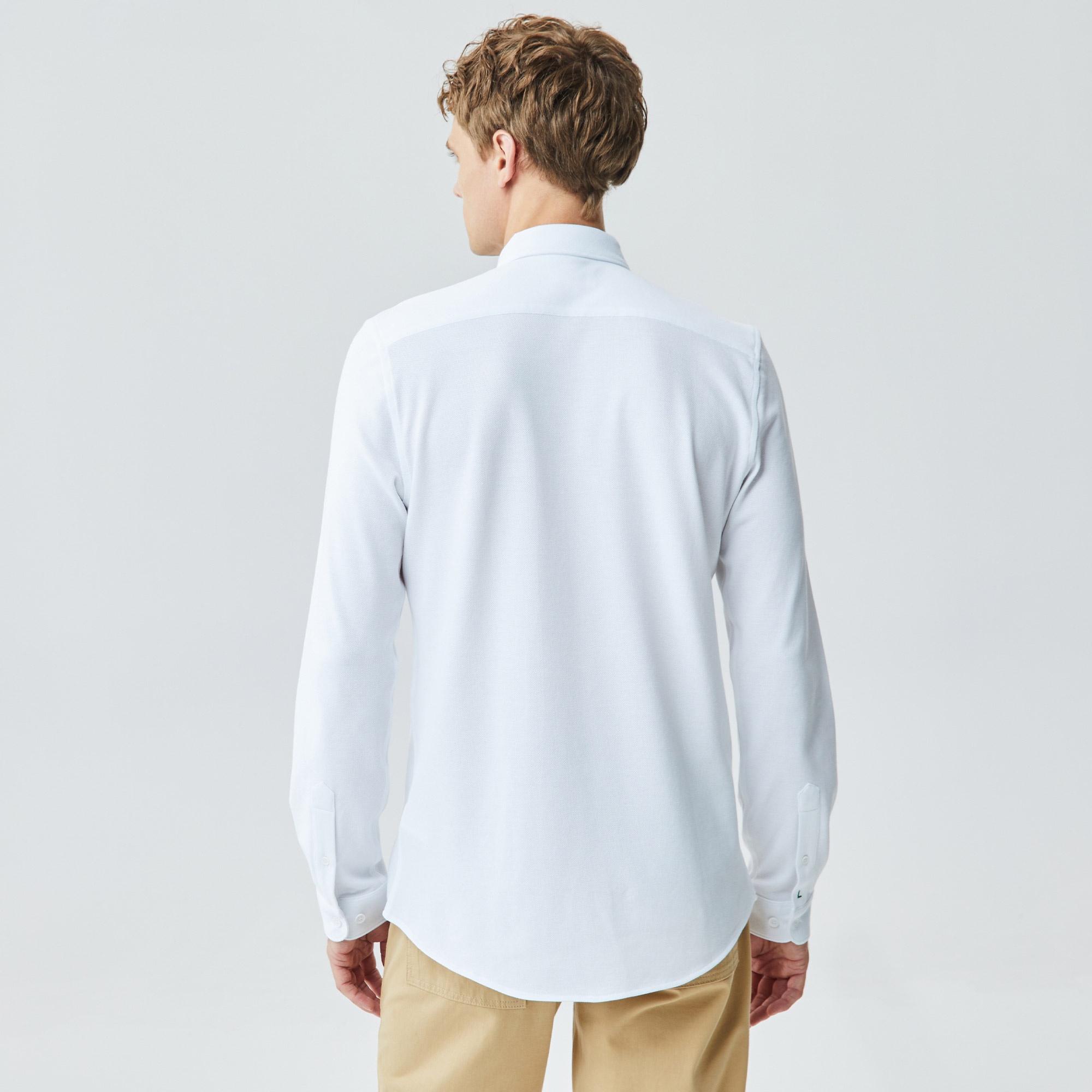 Lacoste Erkek Slim Fit Beyaz Gömlek