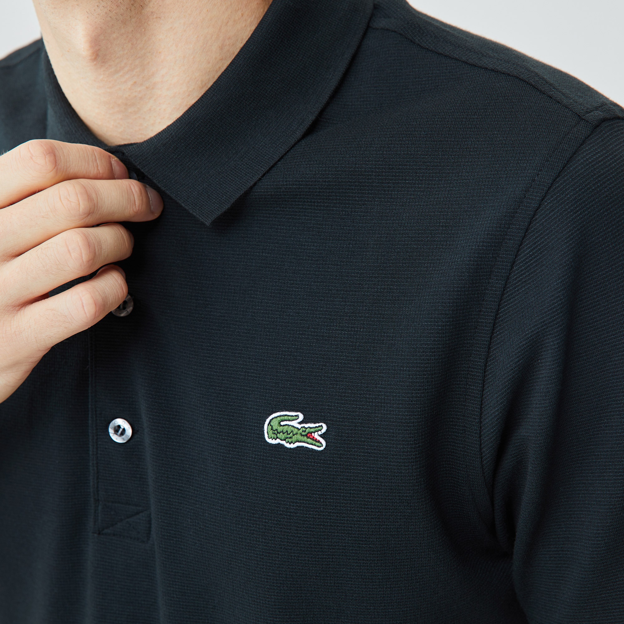 Lacoste SPORT Erkek Regular Fit Siyah Polo