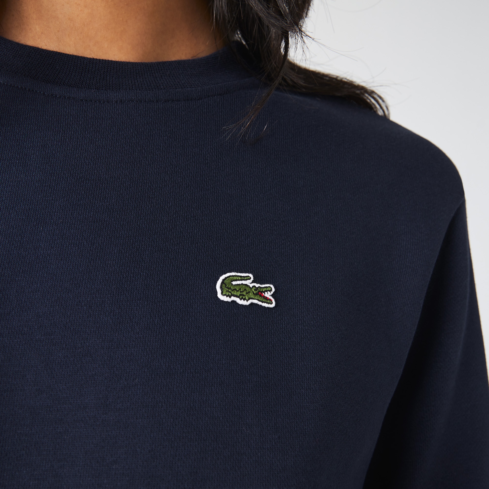 Lacoste Kadın Regular Fit Bisiklet Yaka Lacivert Sweatshirt