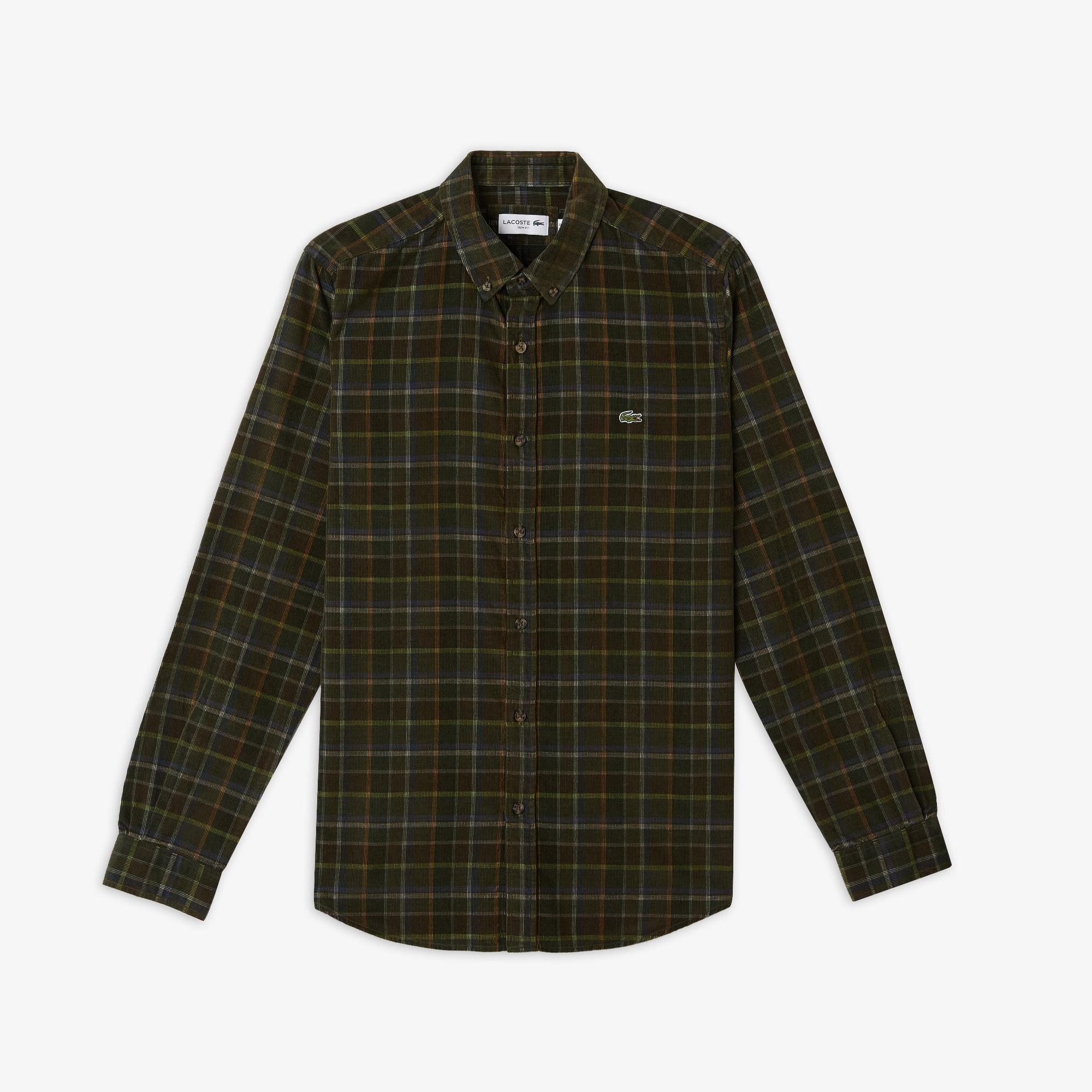 Lacoste Erkek Slim Fit Ekose Yeşil Gömlek