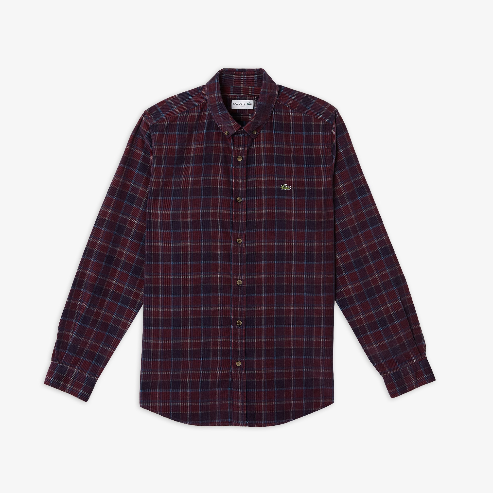 Lacoste Erkek Slim Fit Ekose Renkli Gömlek