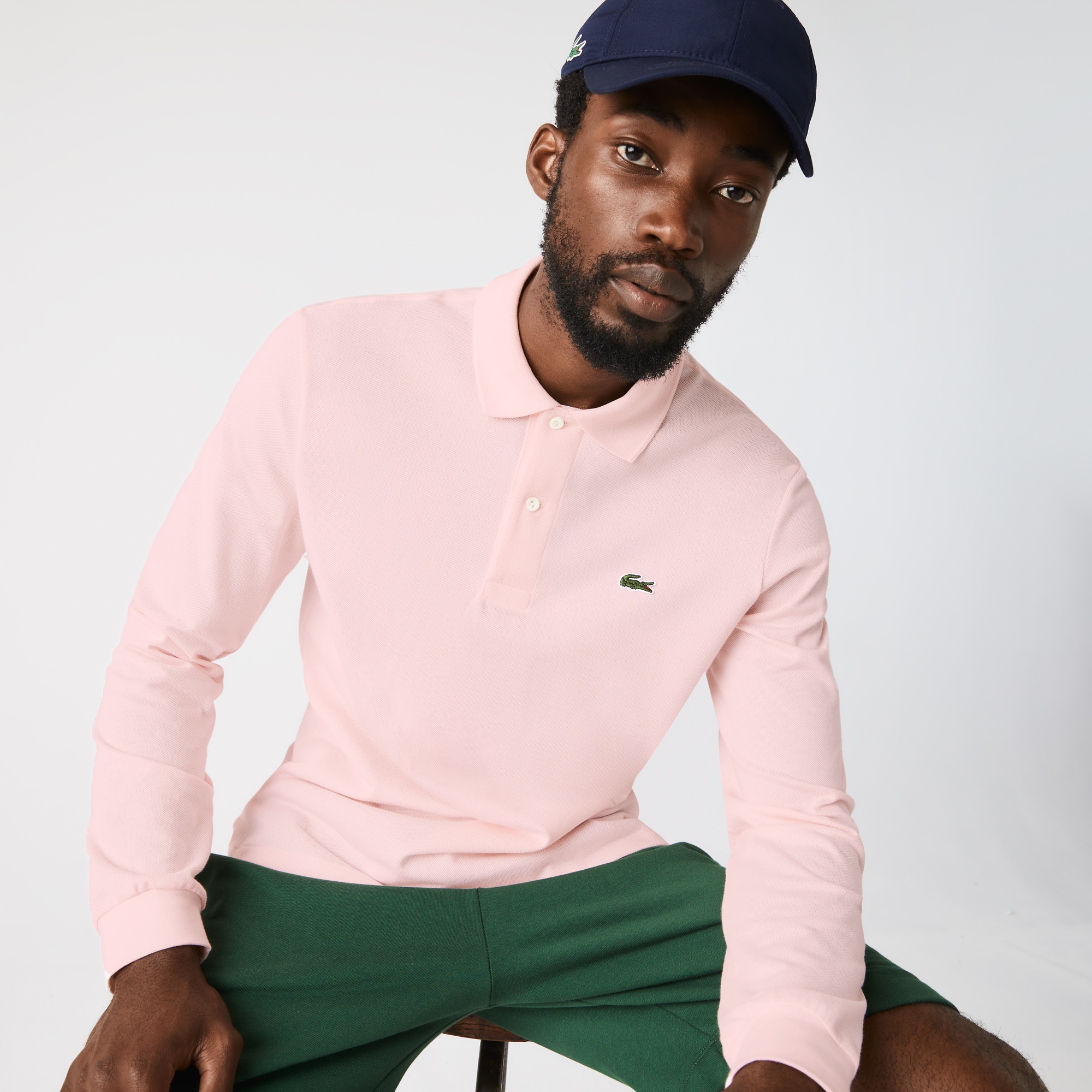 Lacoste Erkek Classic Fit Uzun Kollu L.12.12 Pembe Polo