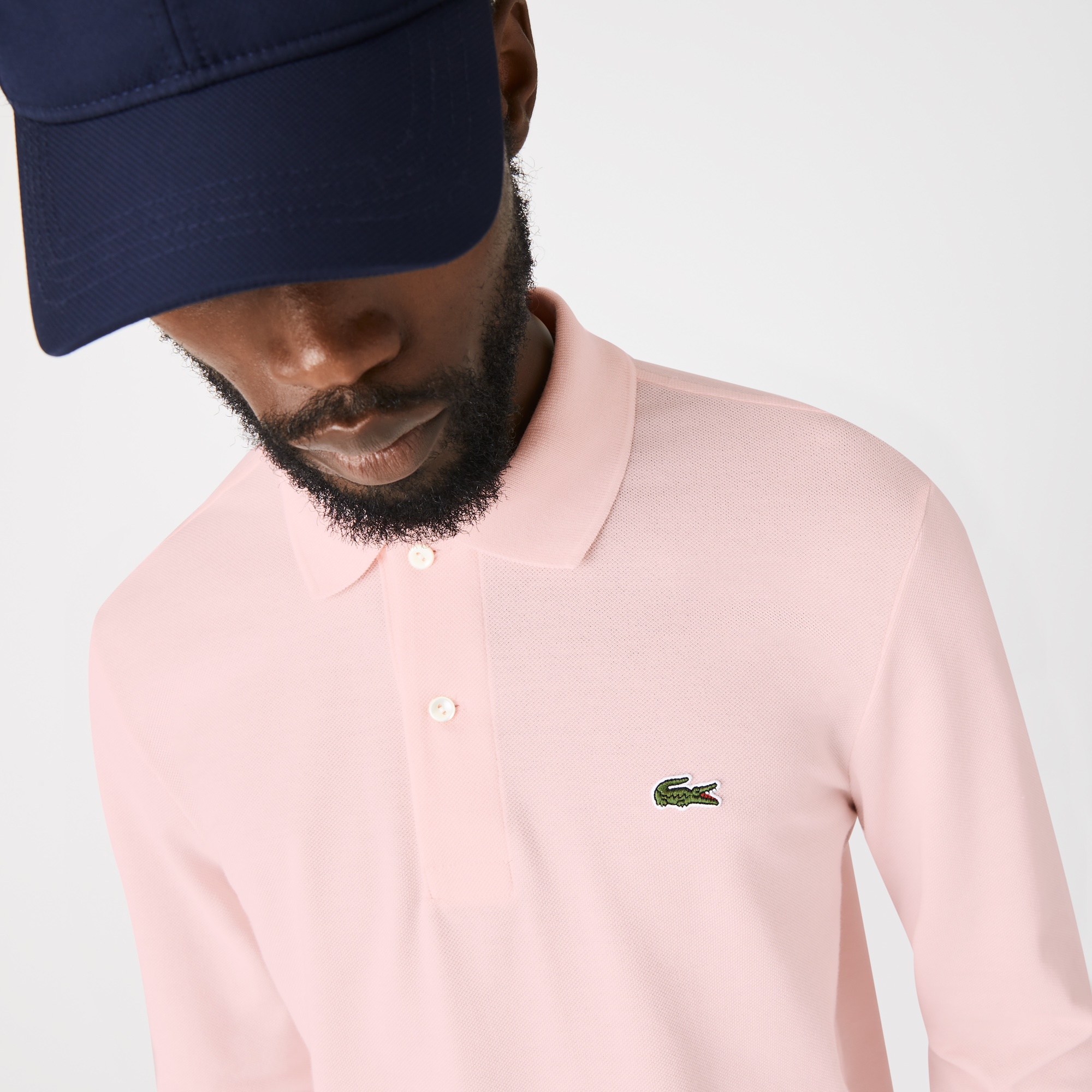 Lacoste Erkek Classic Fit Uzun Kollu L.12.12 Pembe Polo