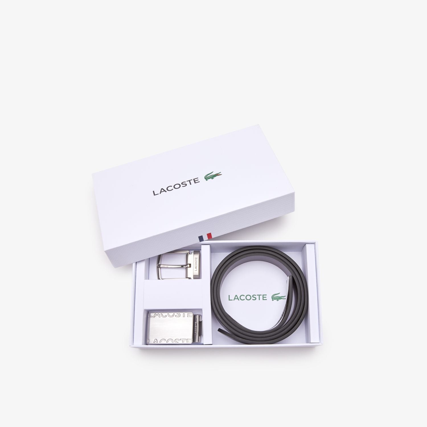 Lacoste Elegance Erkek Deri Siyah Kemer