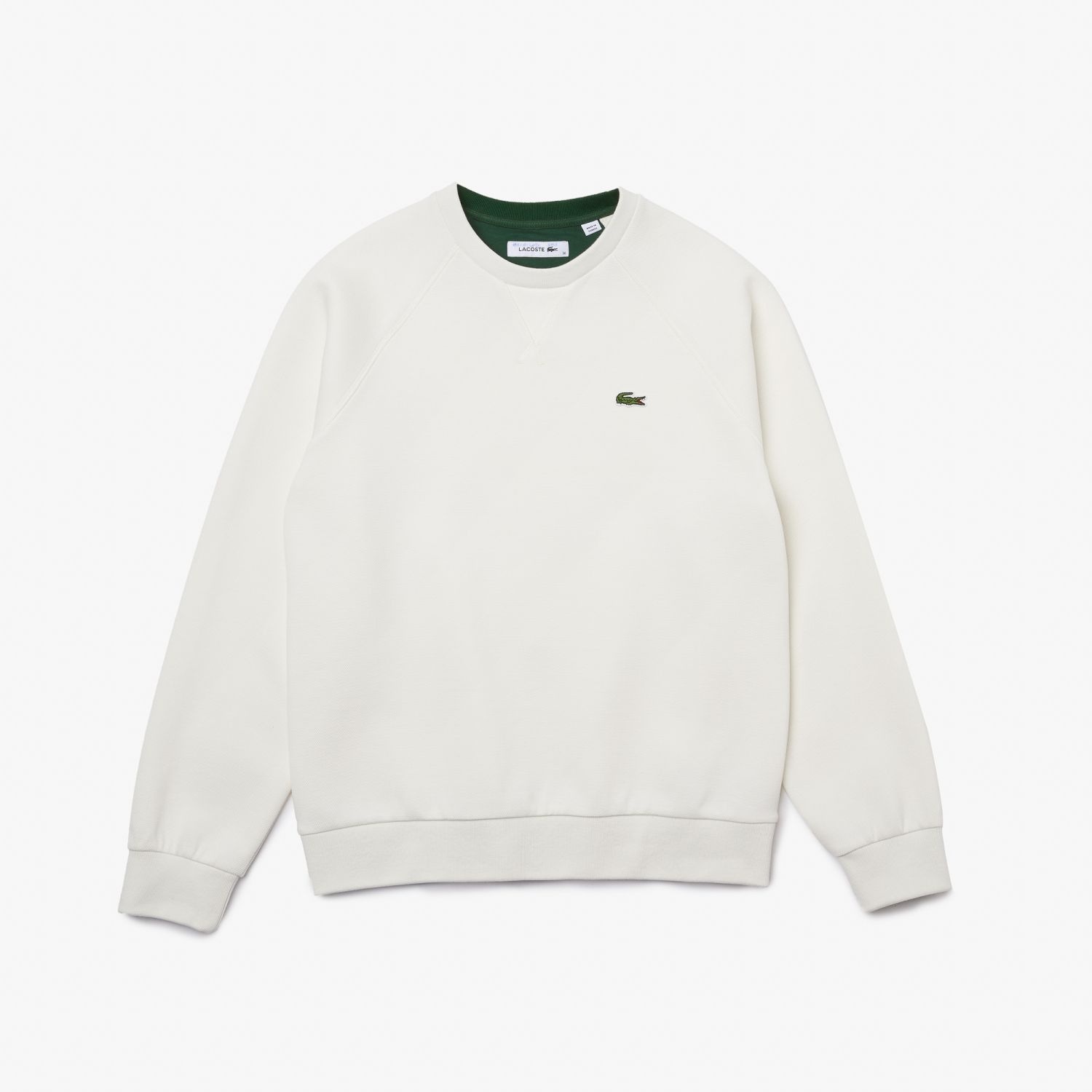 Lacoste Kadın Regular Fit Bisiklet Yaka Beyaz Sweatshirt