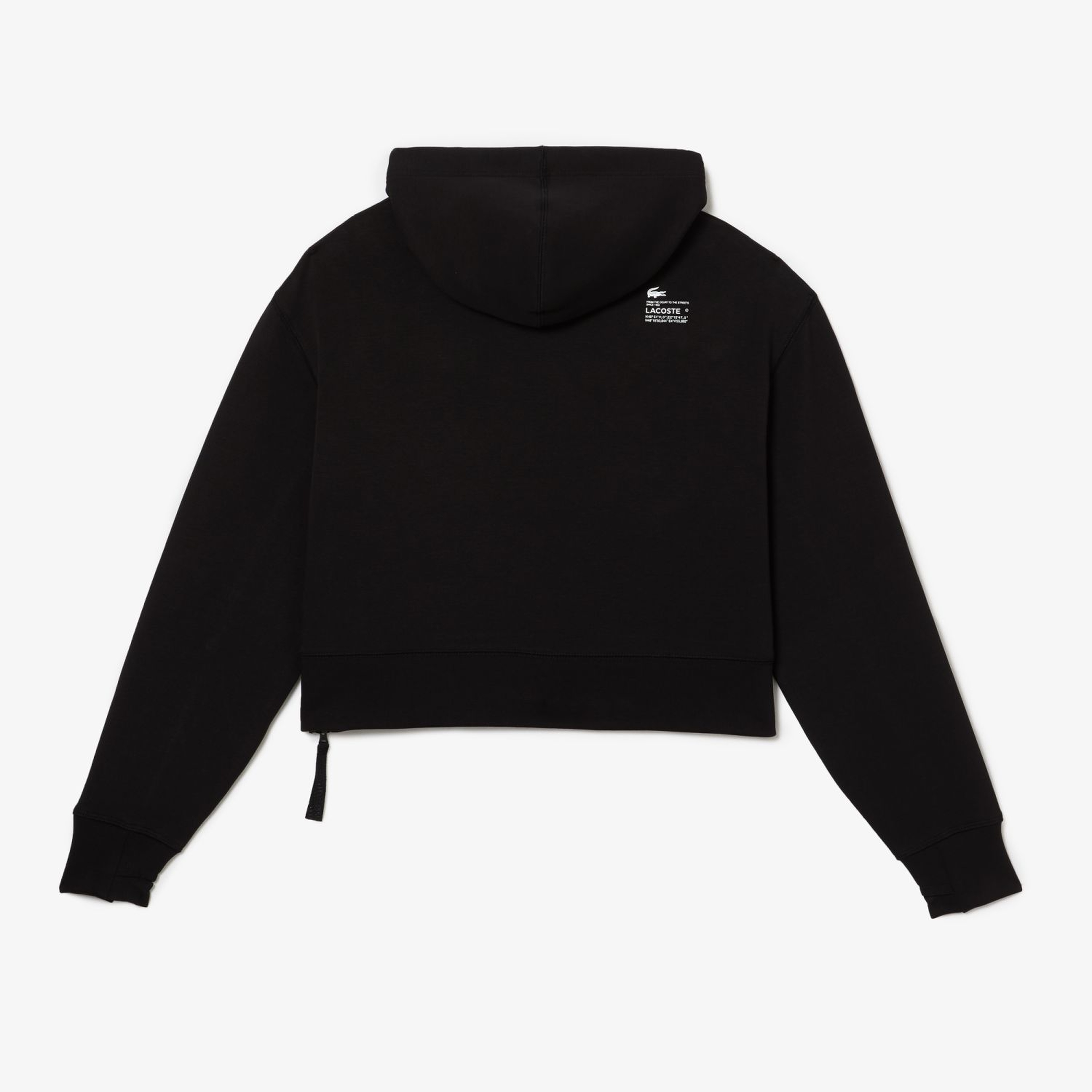 Kadın Relaxed Fit Kapüşonlu Siyah Sweatshirt