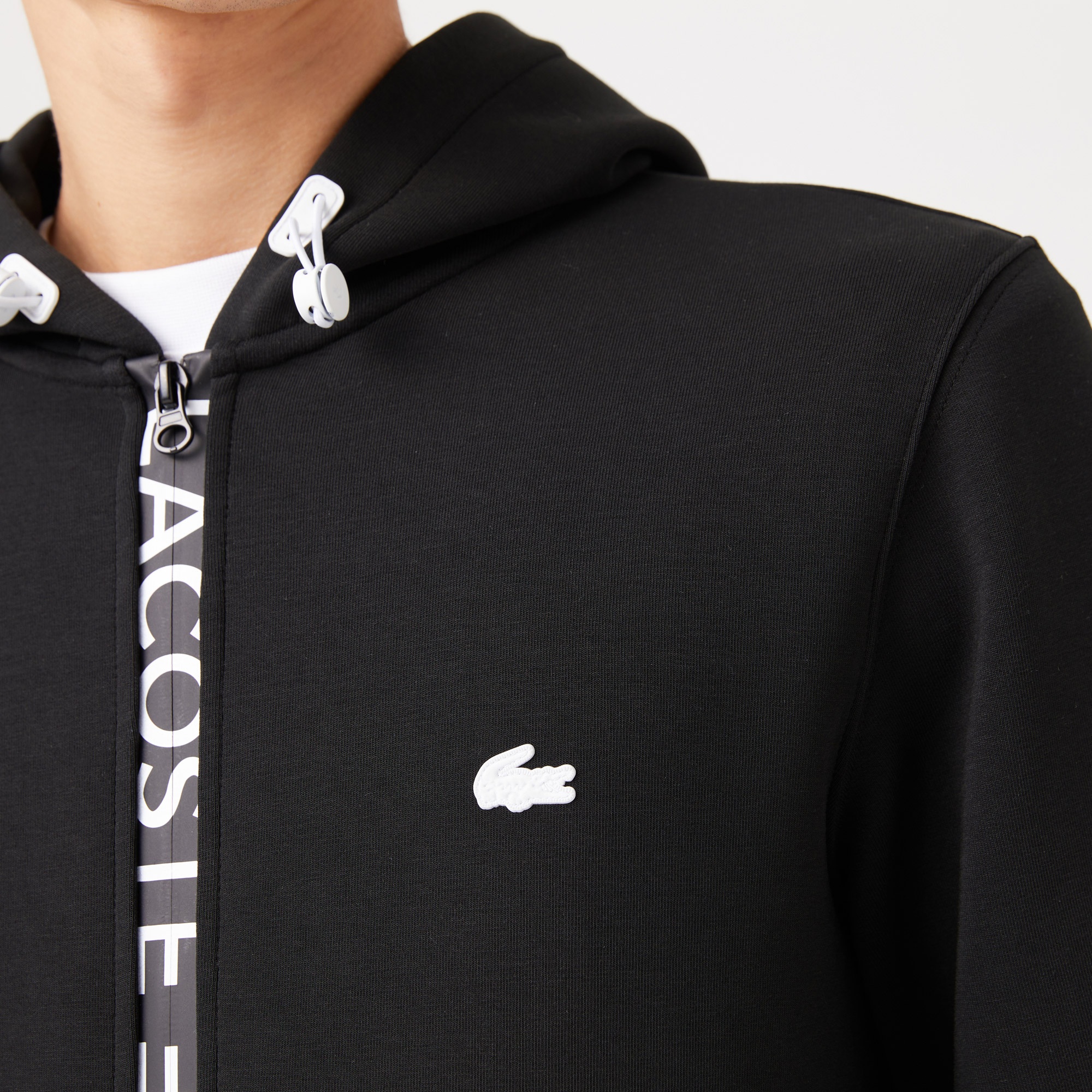 Lacoste Erkek Classic Fit Fermuarlı Siyah Sweatshirt