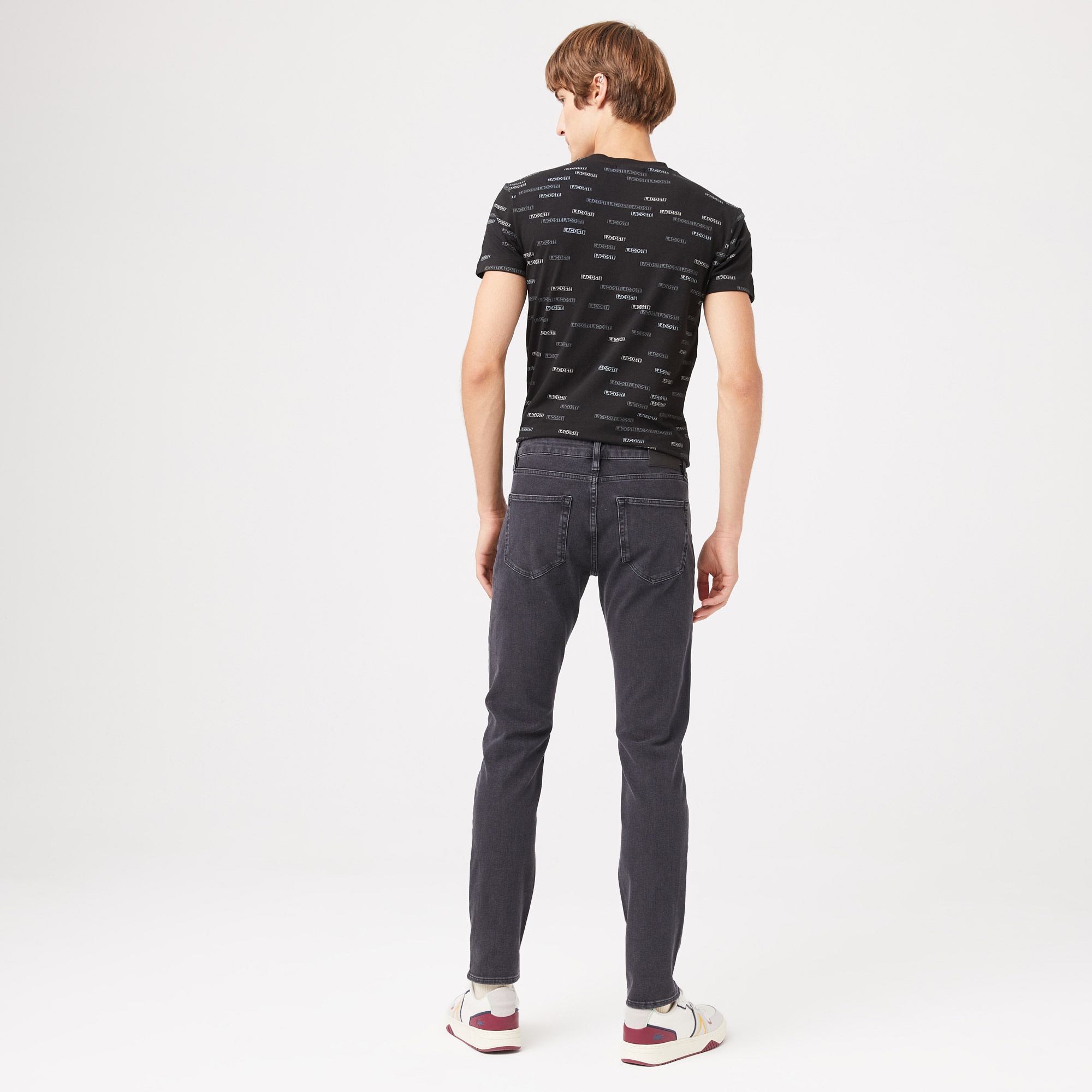 Lacoste Erkek Slim Fit Denim Koyu Gri Pantolon