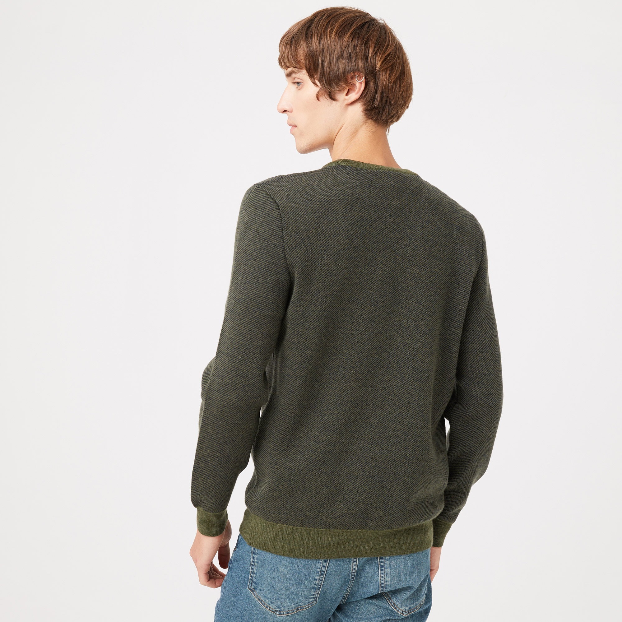 Lacoste Erkek Bisiklet Yaka Yün Koyu Yeşil Kazak