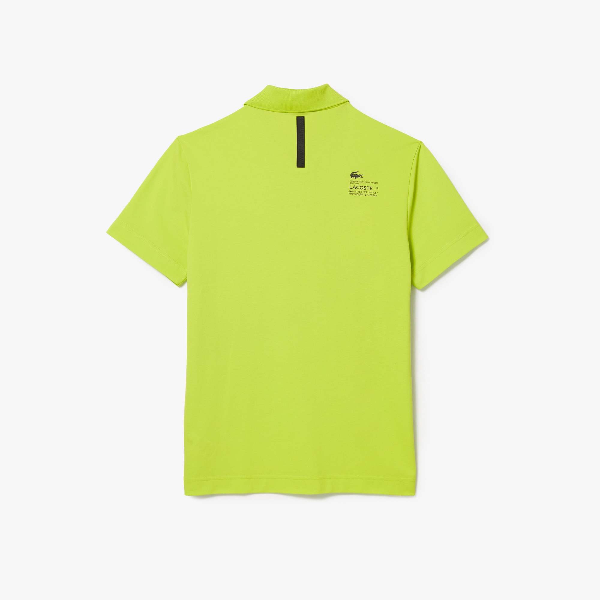 Lacoste Erkek Regular Fit Baskılı Organik Pamuk Sarı Polo
