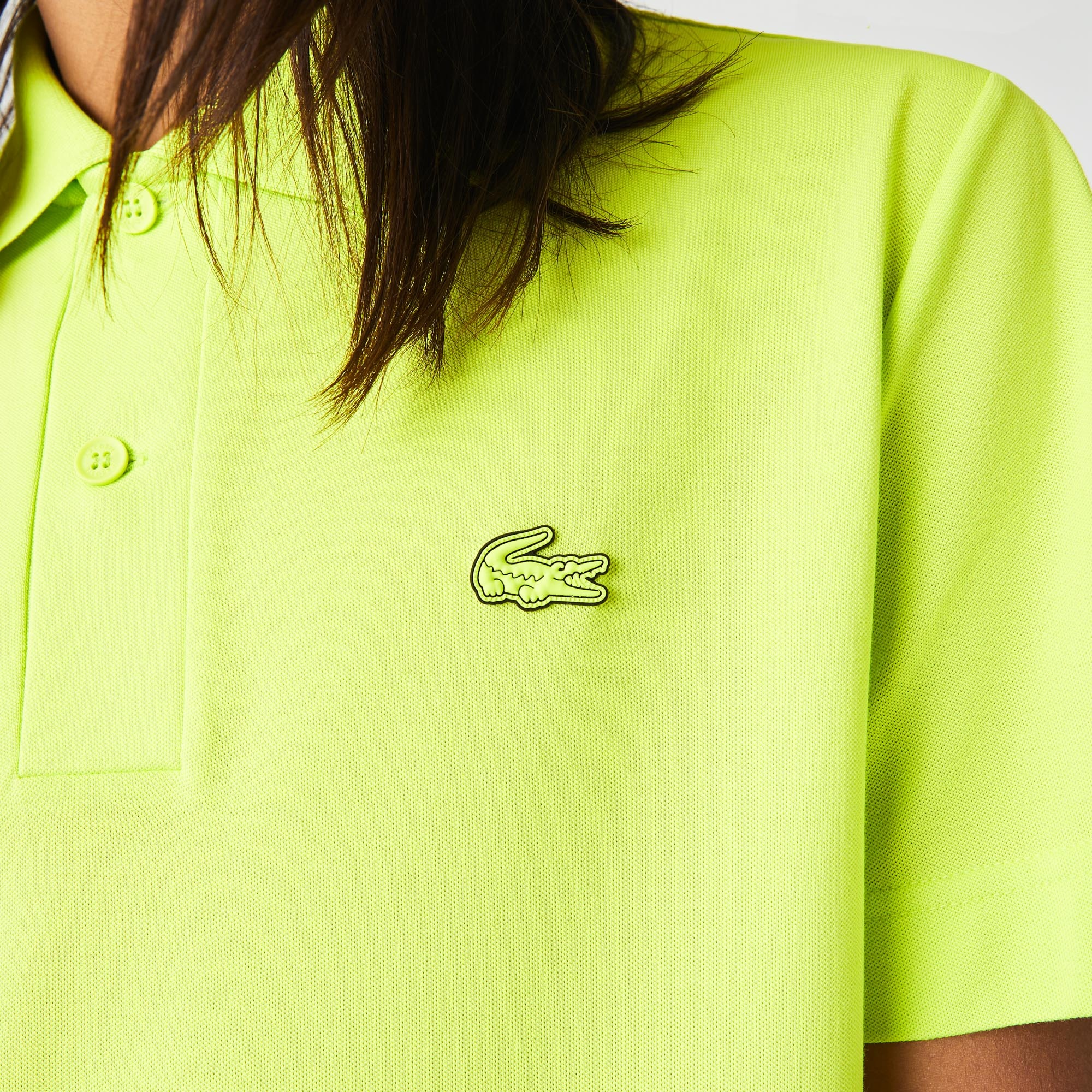 Lacoste Erkek Regular Fit Baskılı Organik Pamuk Sarı Polo