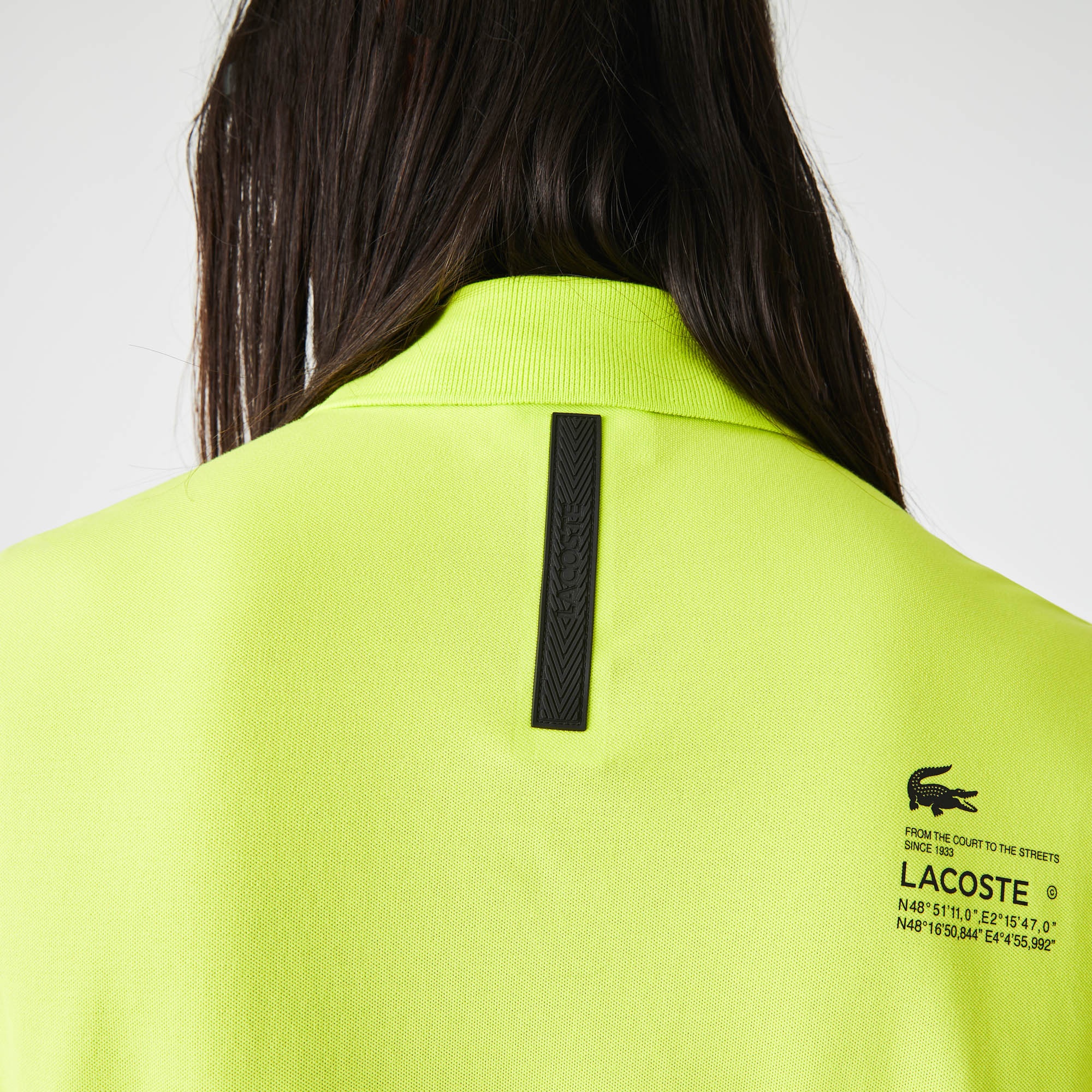 Lacoste Erkek Regular Fit Baskılı Organik Pamuk Sarı Polo