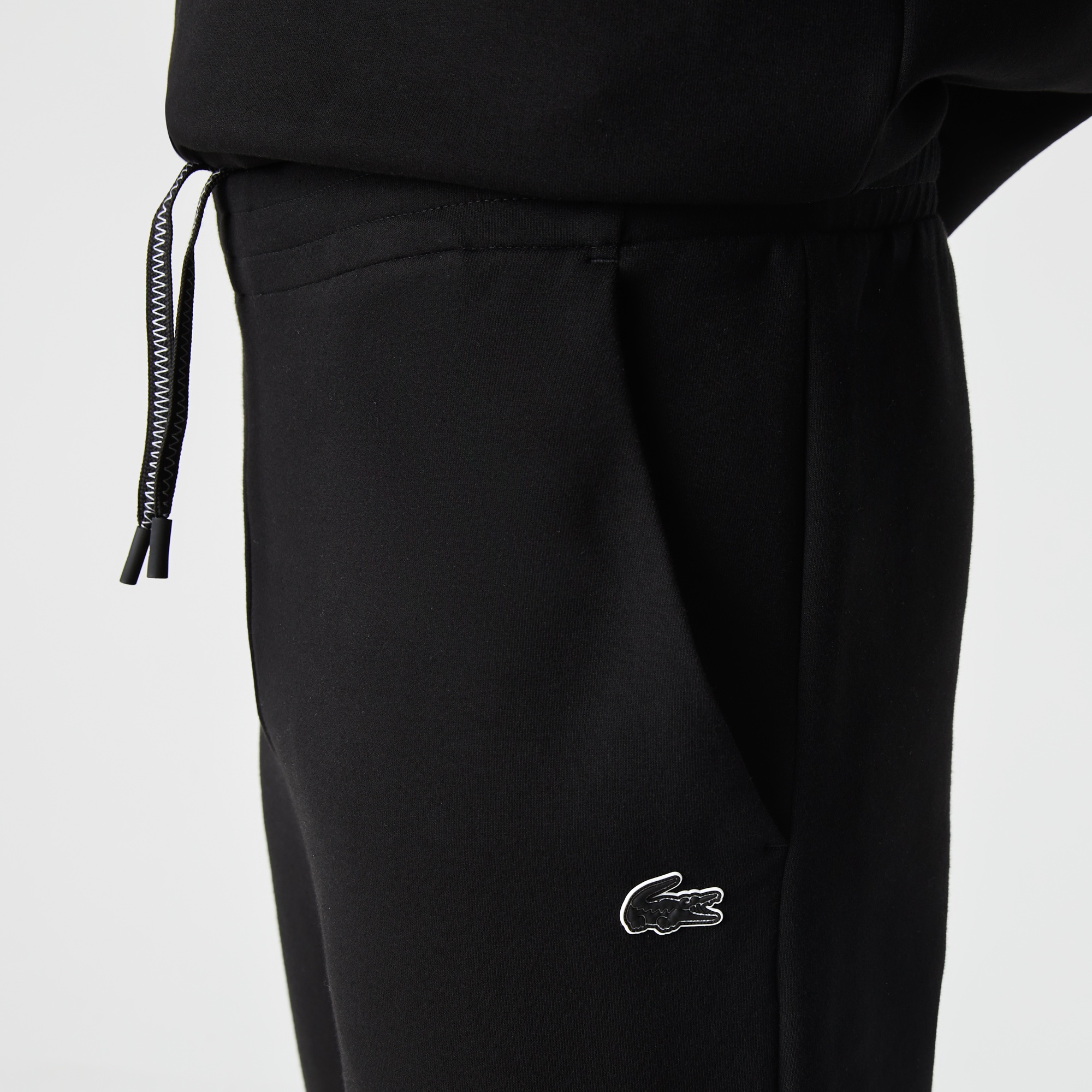 Lacoste Erkek Jogger Baskılı Siyah Eşofman Altı