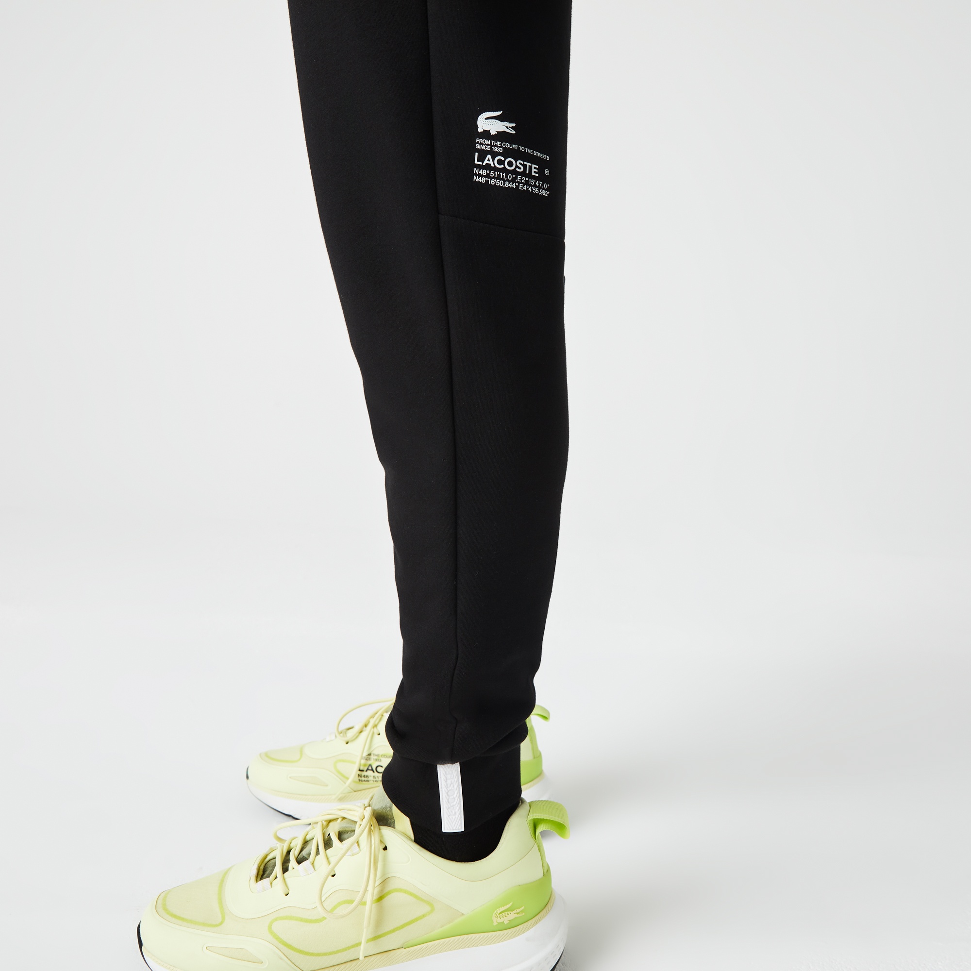 Lacoste Erkek Jogger Baskılı Siyah Eşofman Altı