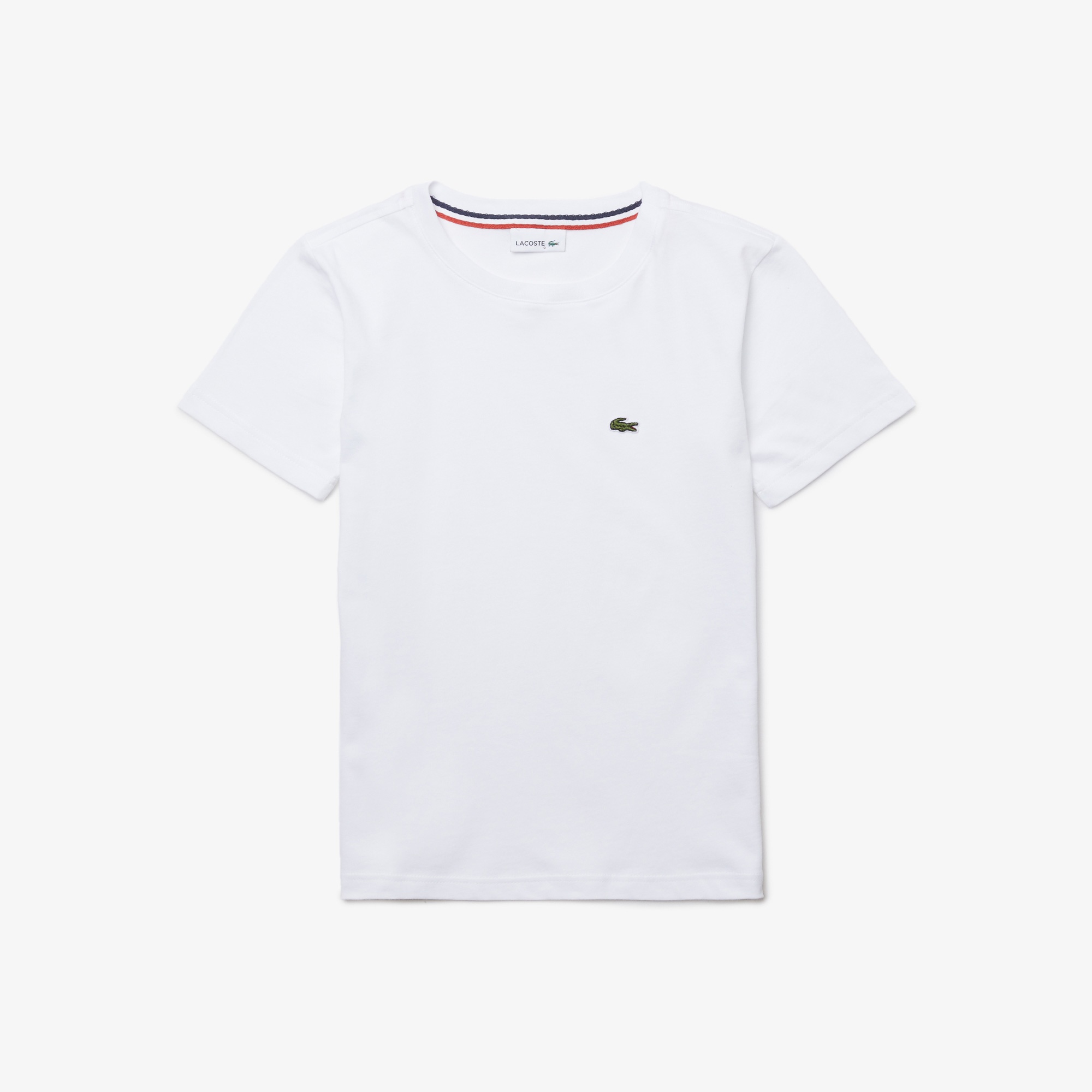 Lacoste Çocuk Bisiklet Yaka Beyaz T-Shirt