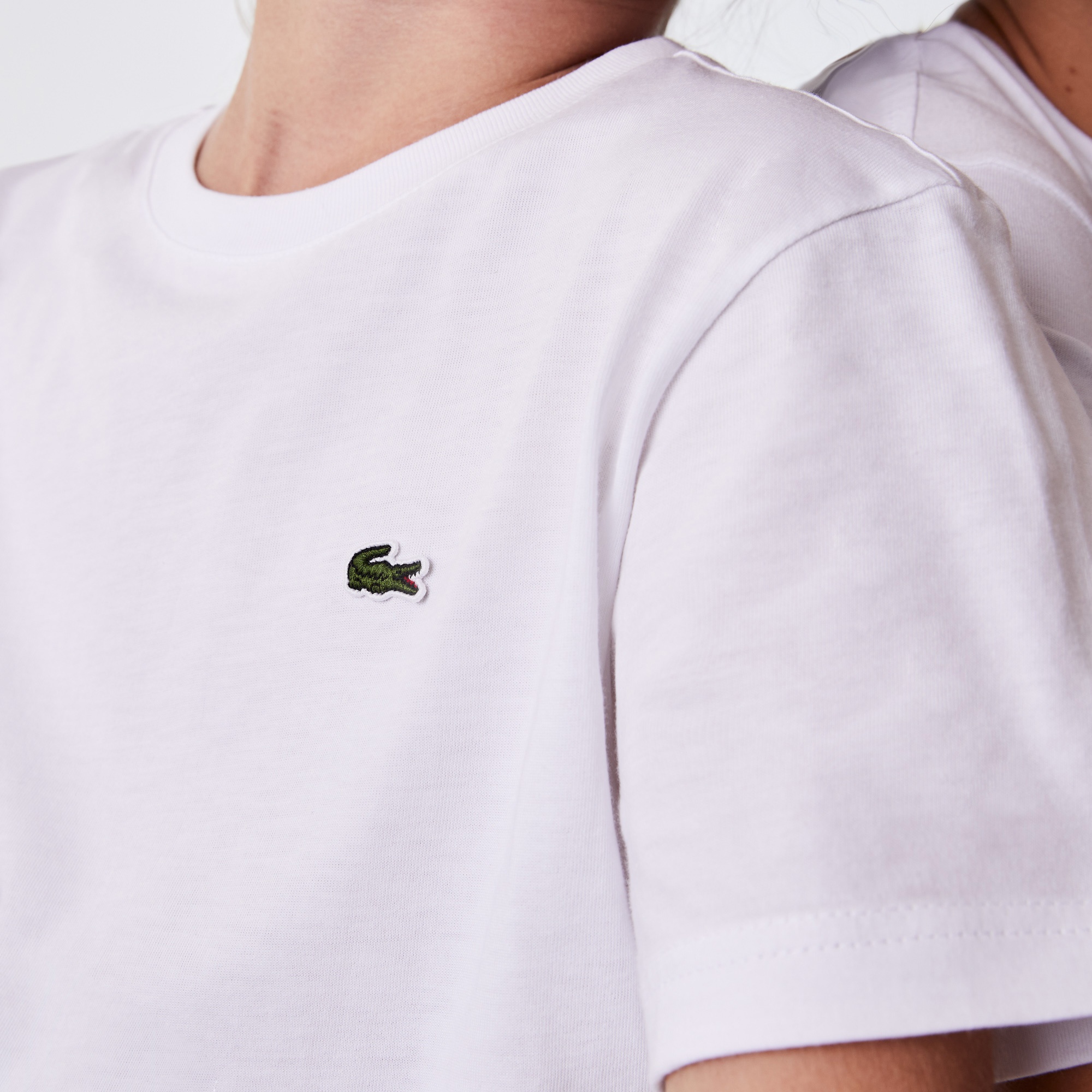 Lacoste Çocuk Bisiklet Yaka Beyaz T-Shirt