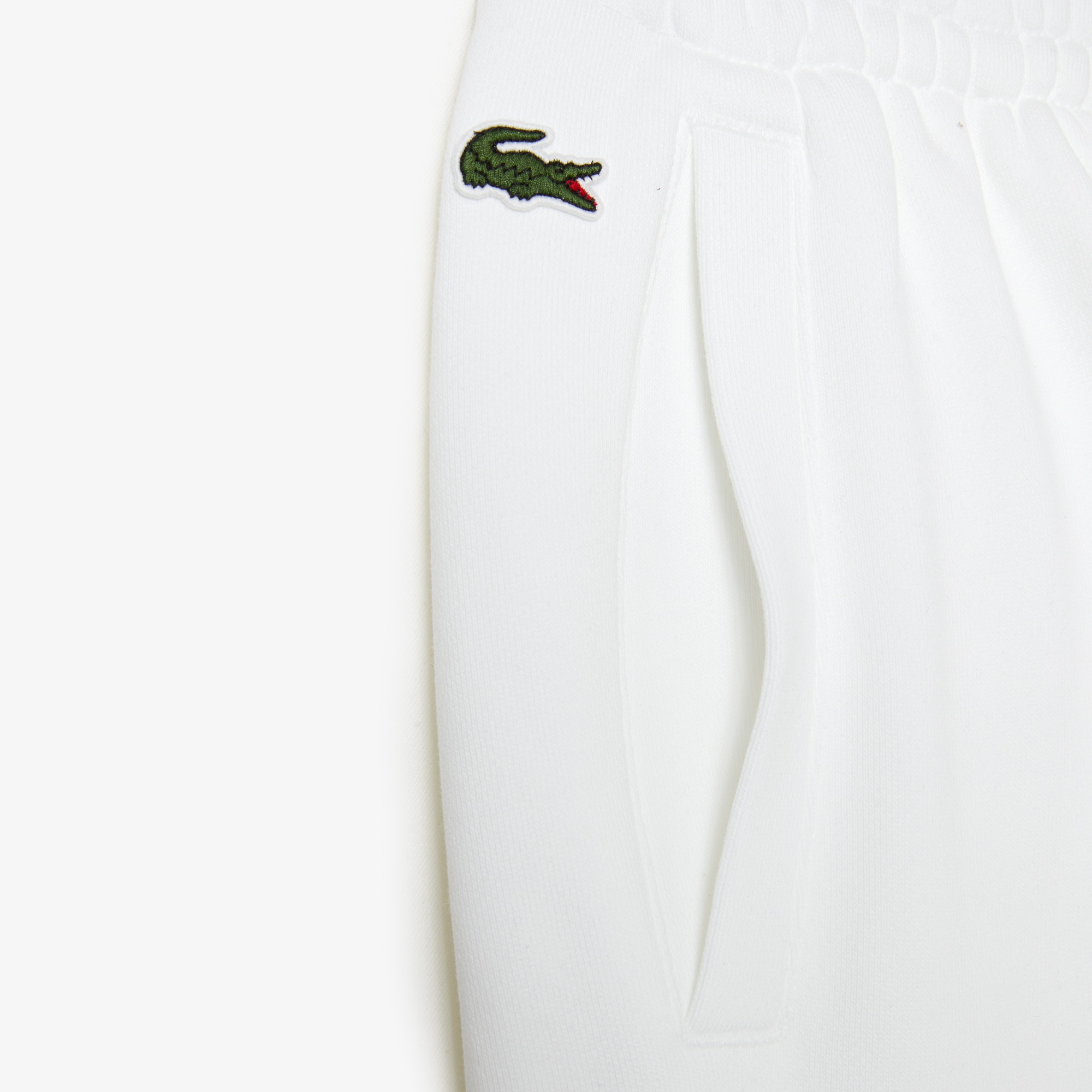 Lacoste X Trasher Erkek Baskılı Beyaz Eşofman Altı