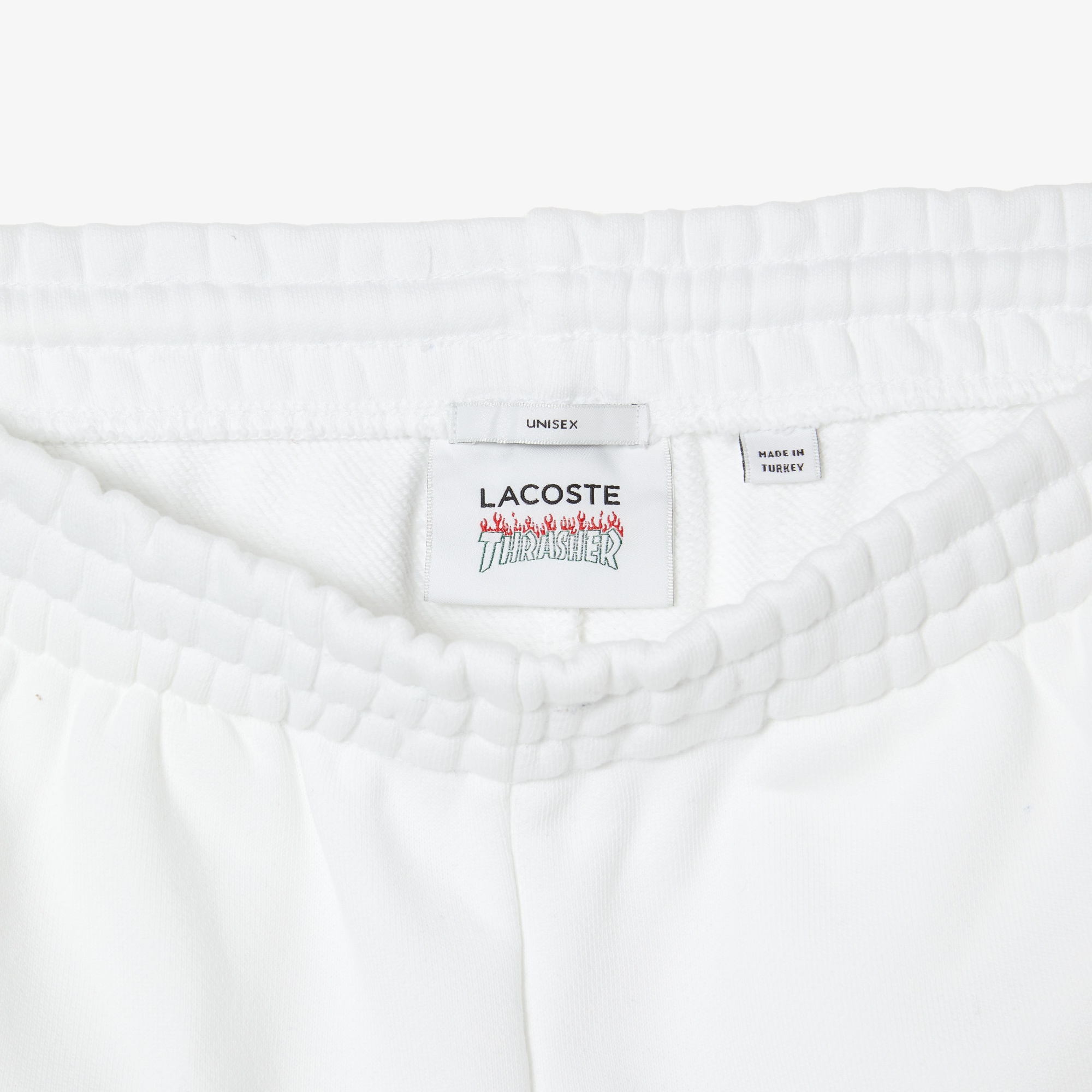 Lacoste X Trasher Erkek Baskılı Beyaz Eşofman Altı