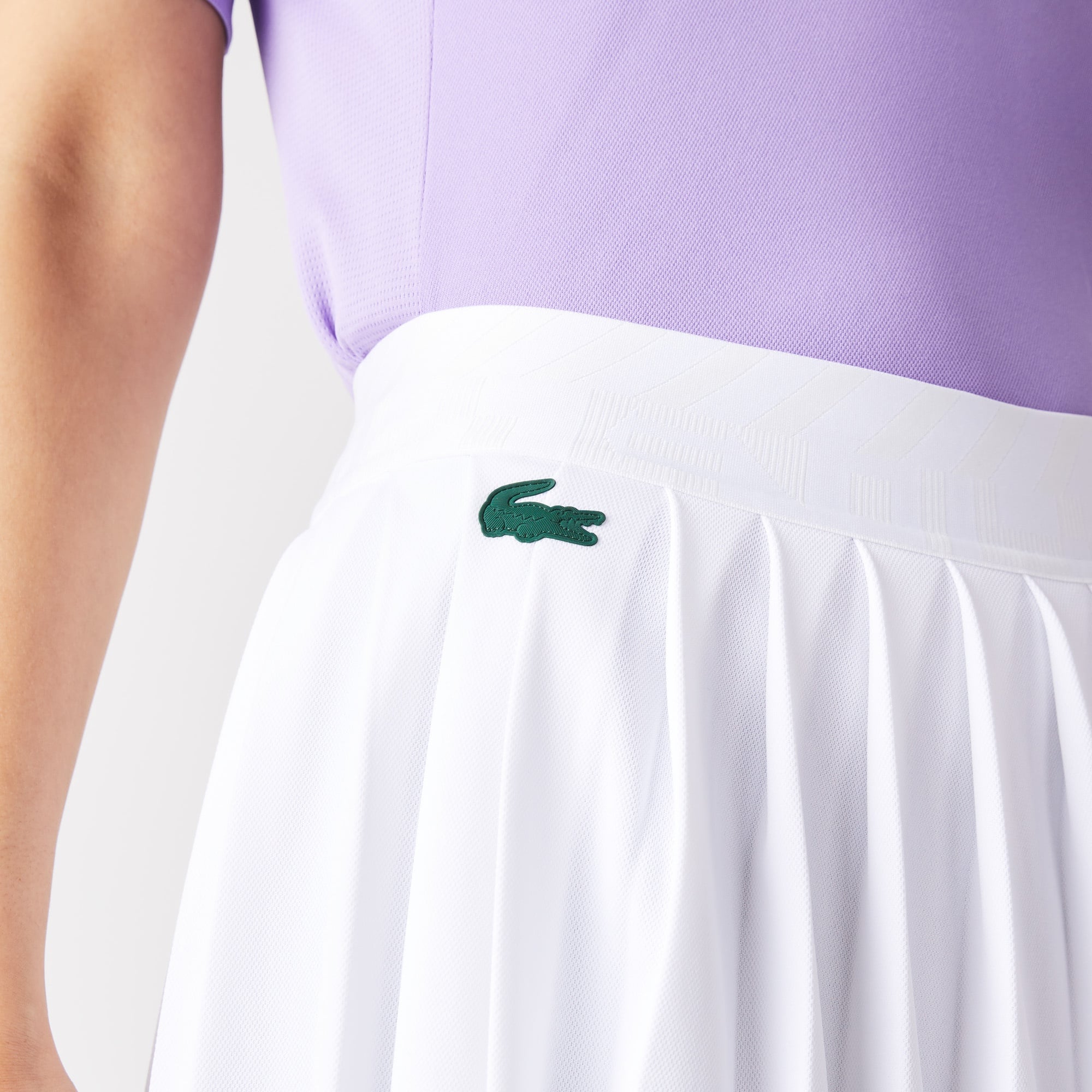 Lacoste SPORT Kadın Loose Fit Beyaz Etek