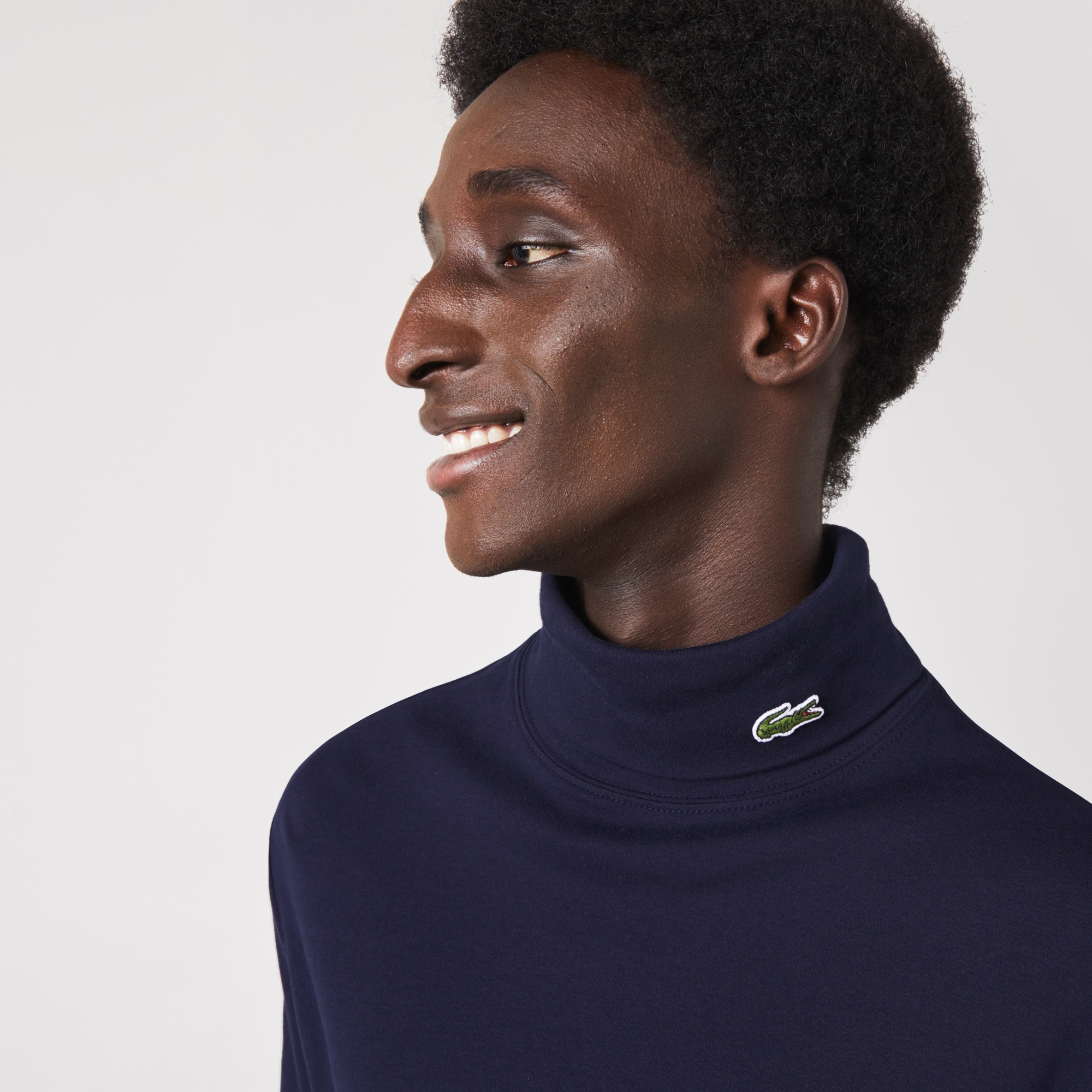 Lacoste Erkek Regular Fit Uzun Kollu Hakim Yaka Lacivert T-Shirt