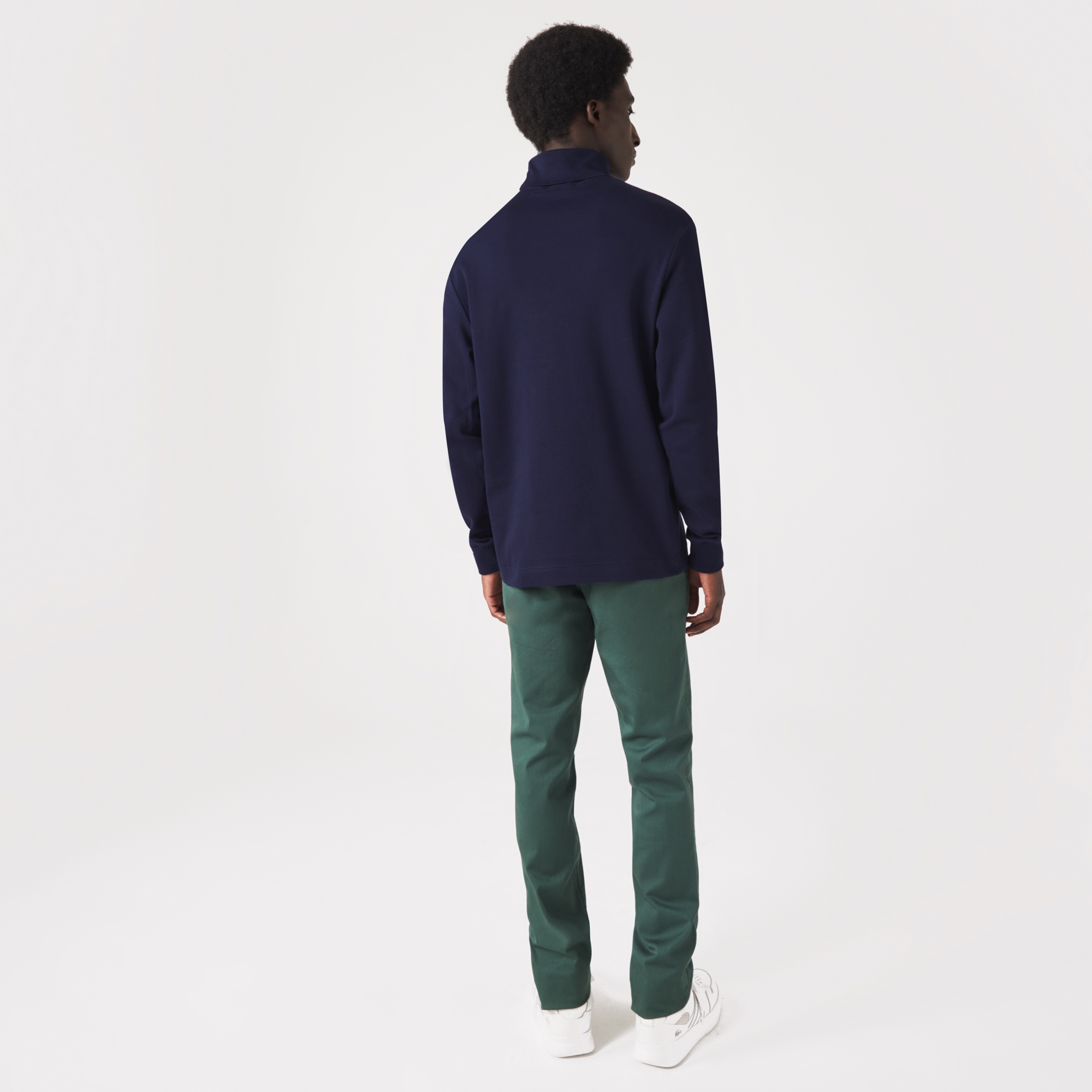 Lacoste Erkek Regular Fit Uzun Kollu Hakim Yaka Lacivert T-Shirt