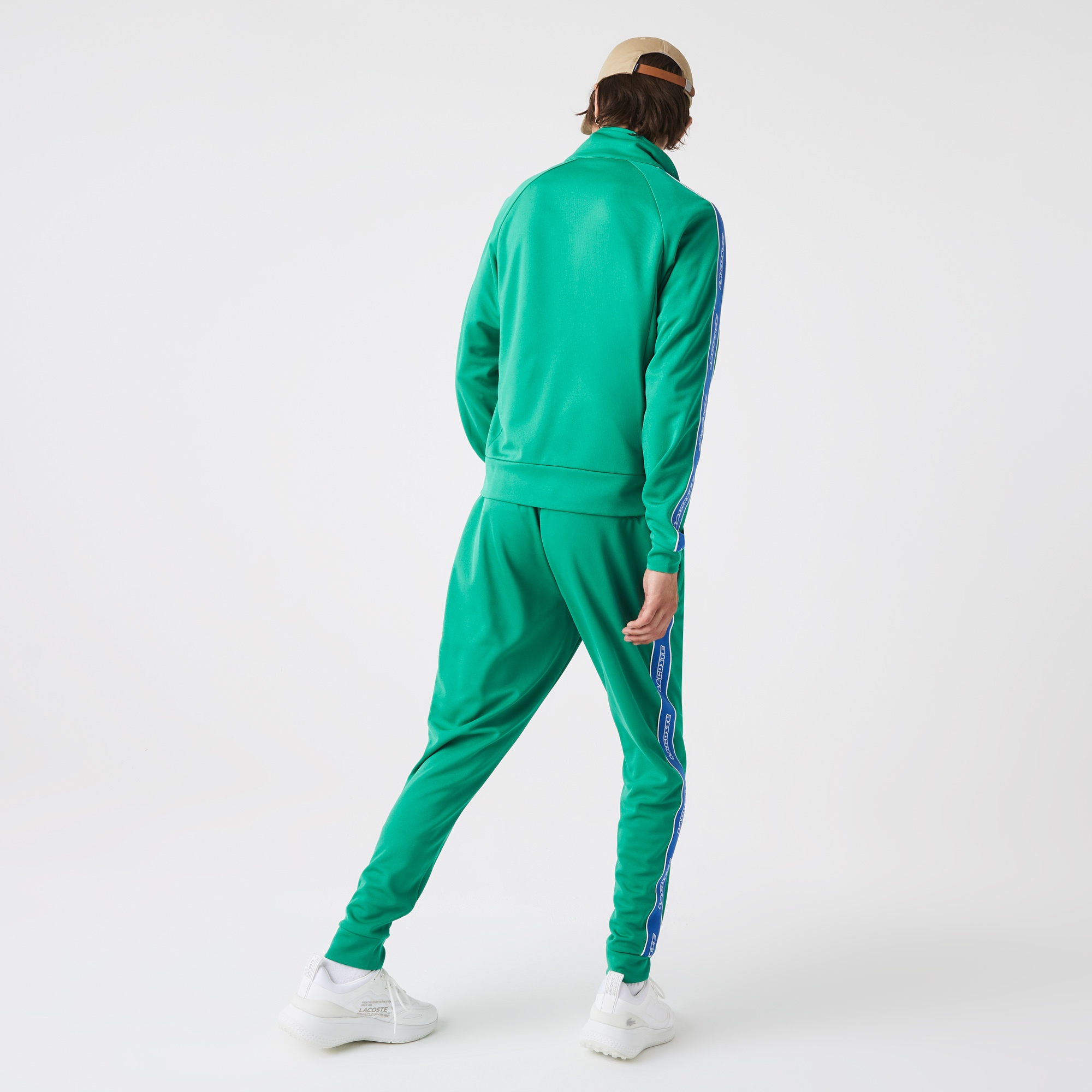 Lacoste Erkek Tapered Fit Baskılı Jogger Yeşil Eşofman Altı