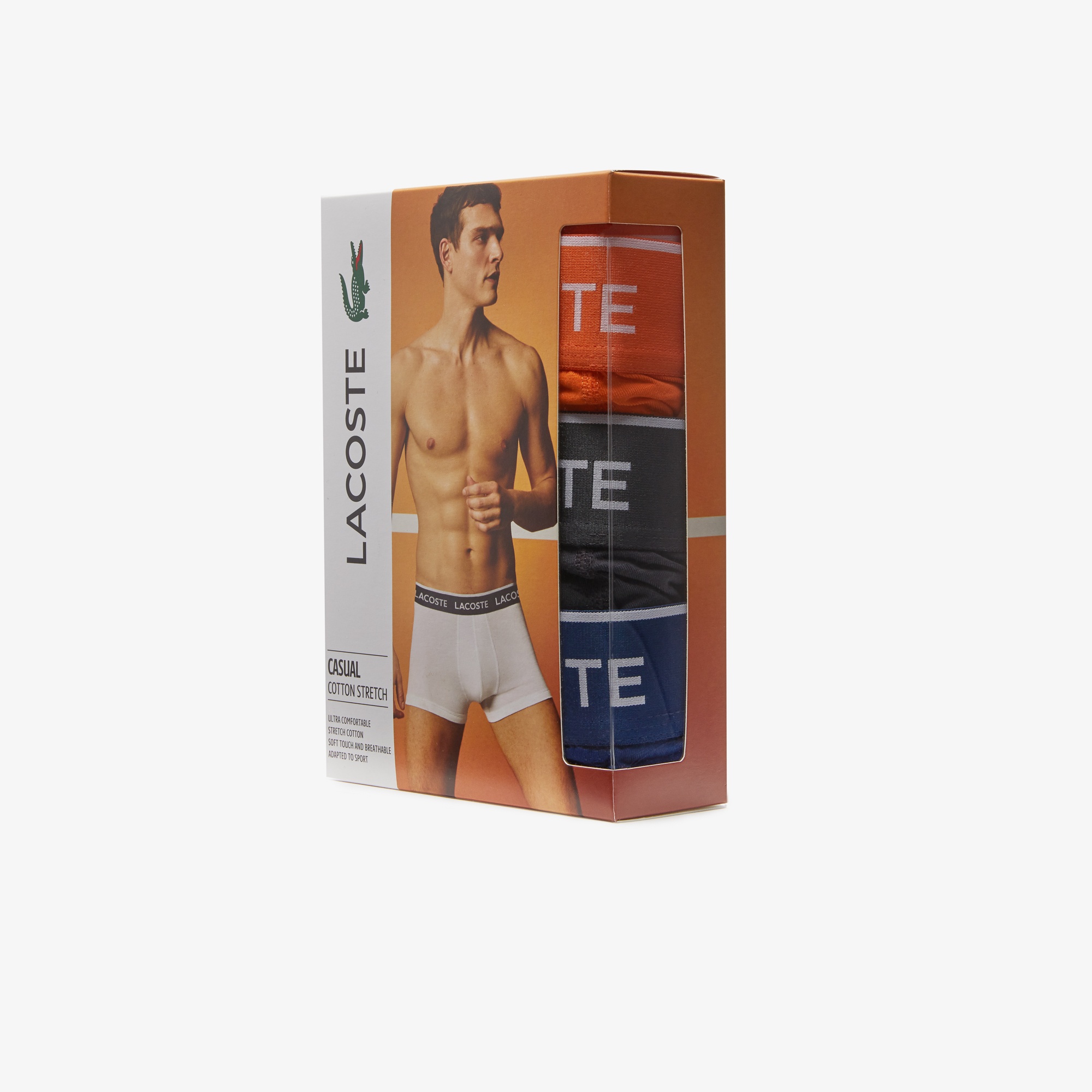 Lacoste Erkek 3'lü Renkli Boxer