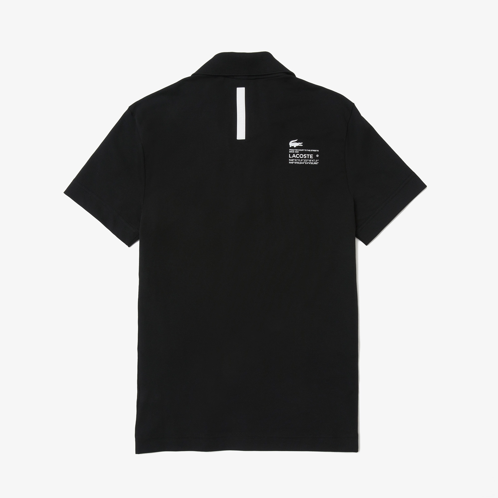 Lacoste Erkek Regular Fit Baskılı Organik Pamuk Siyah Polo