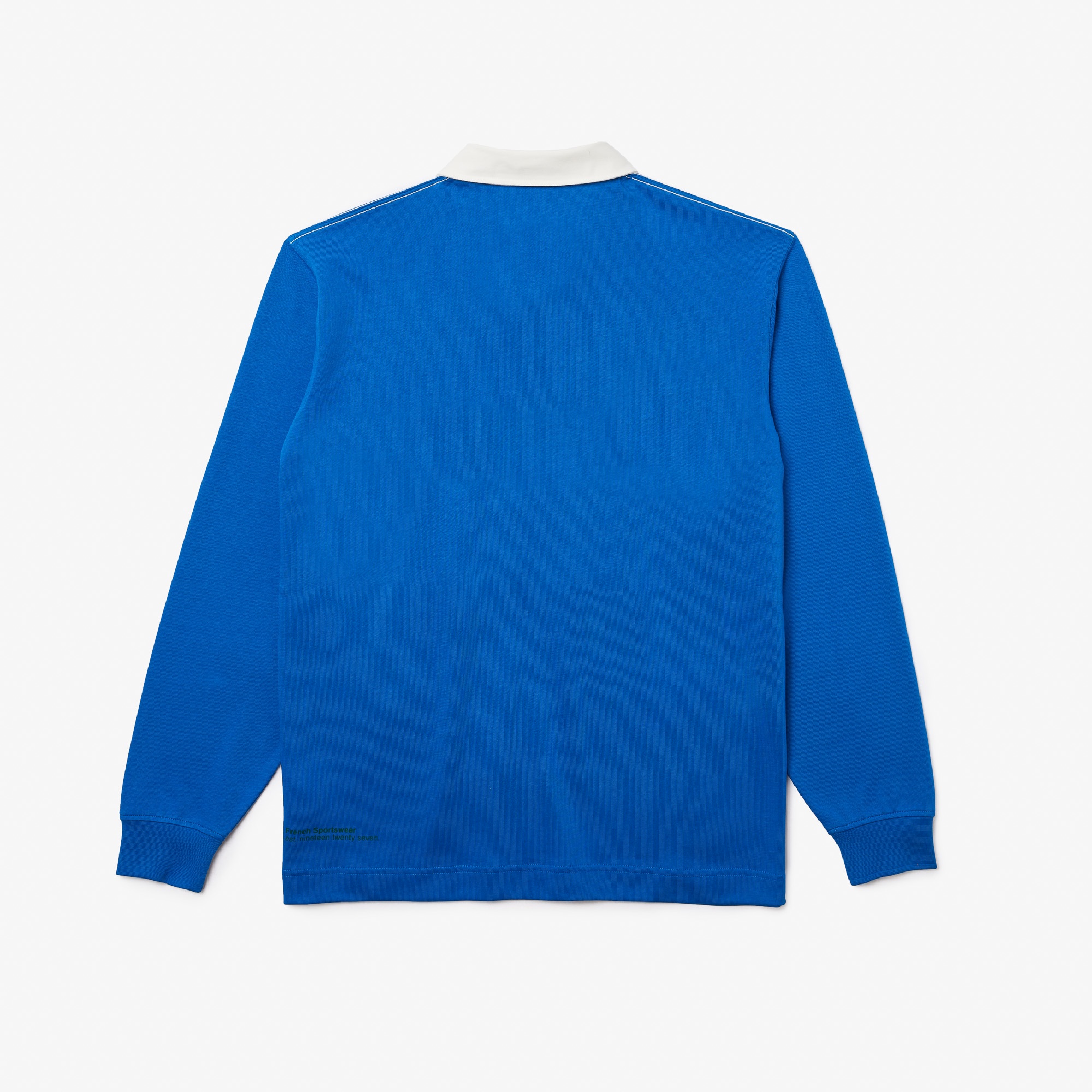 Lacoste Erkek Relaxed Fit Uzun Kollu Baskılı Mavi Rugby Polo