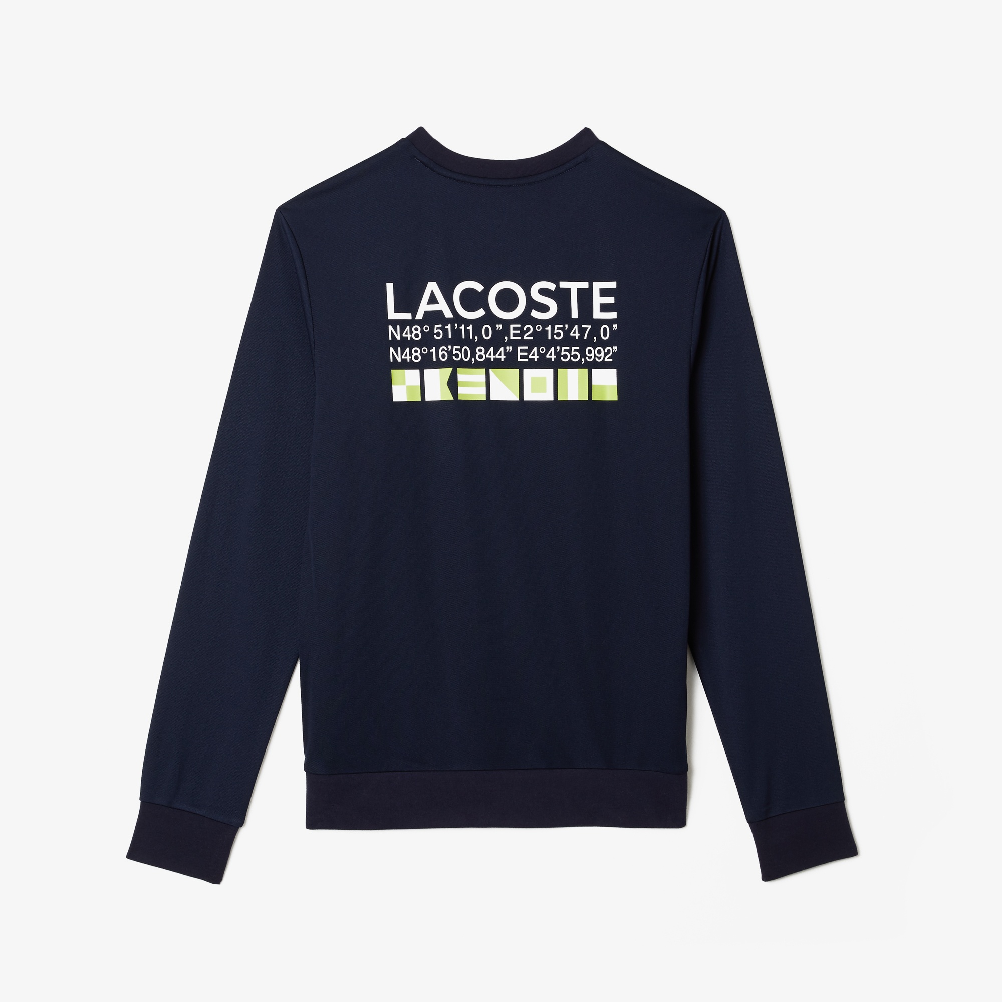 Lacoste SPORT Erkek Classic Fit Bisiklet Yaka Lacivert Sweatshirt