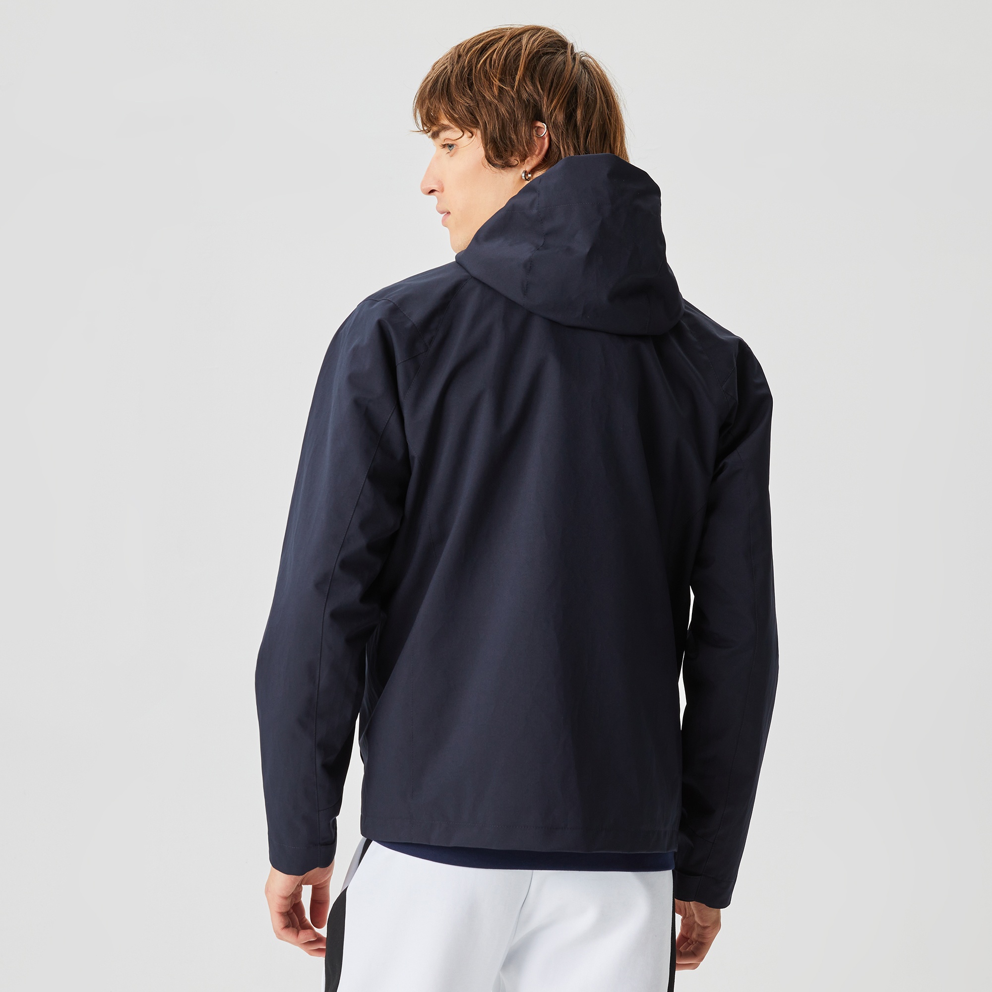 Lacoste Erkek Kapüşonlu Lacivert Ceket