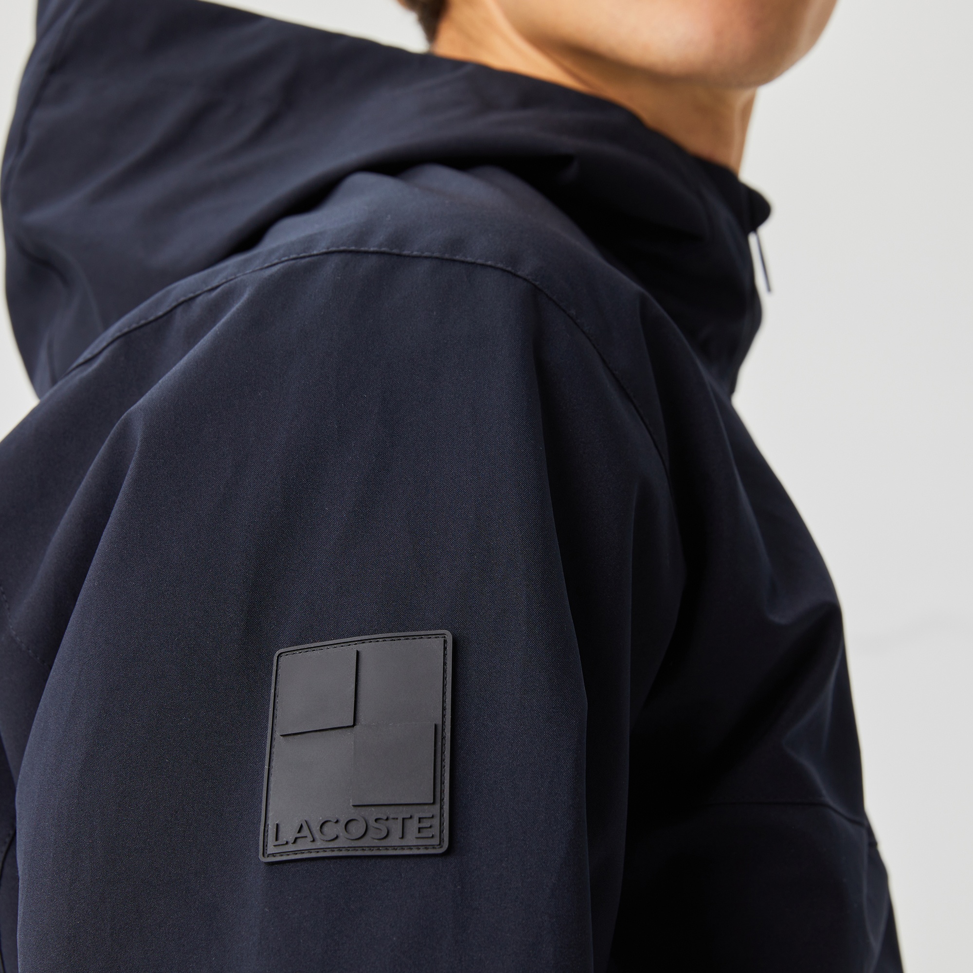 Lacoste Erkek Kapüşonlu Lacivert Ceket