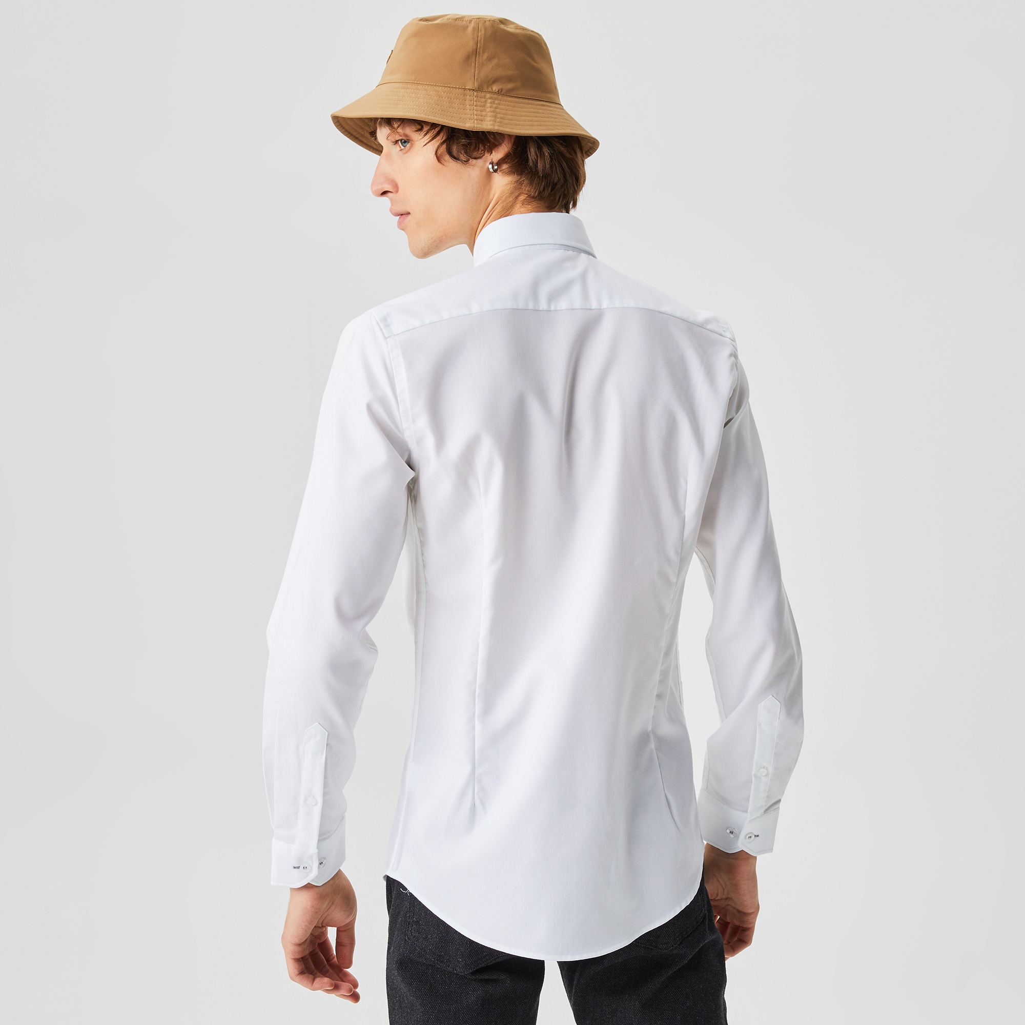 Lacoste Erkek Slim Fit Beyaz Gömlek