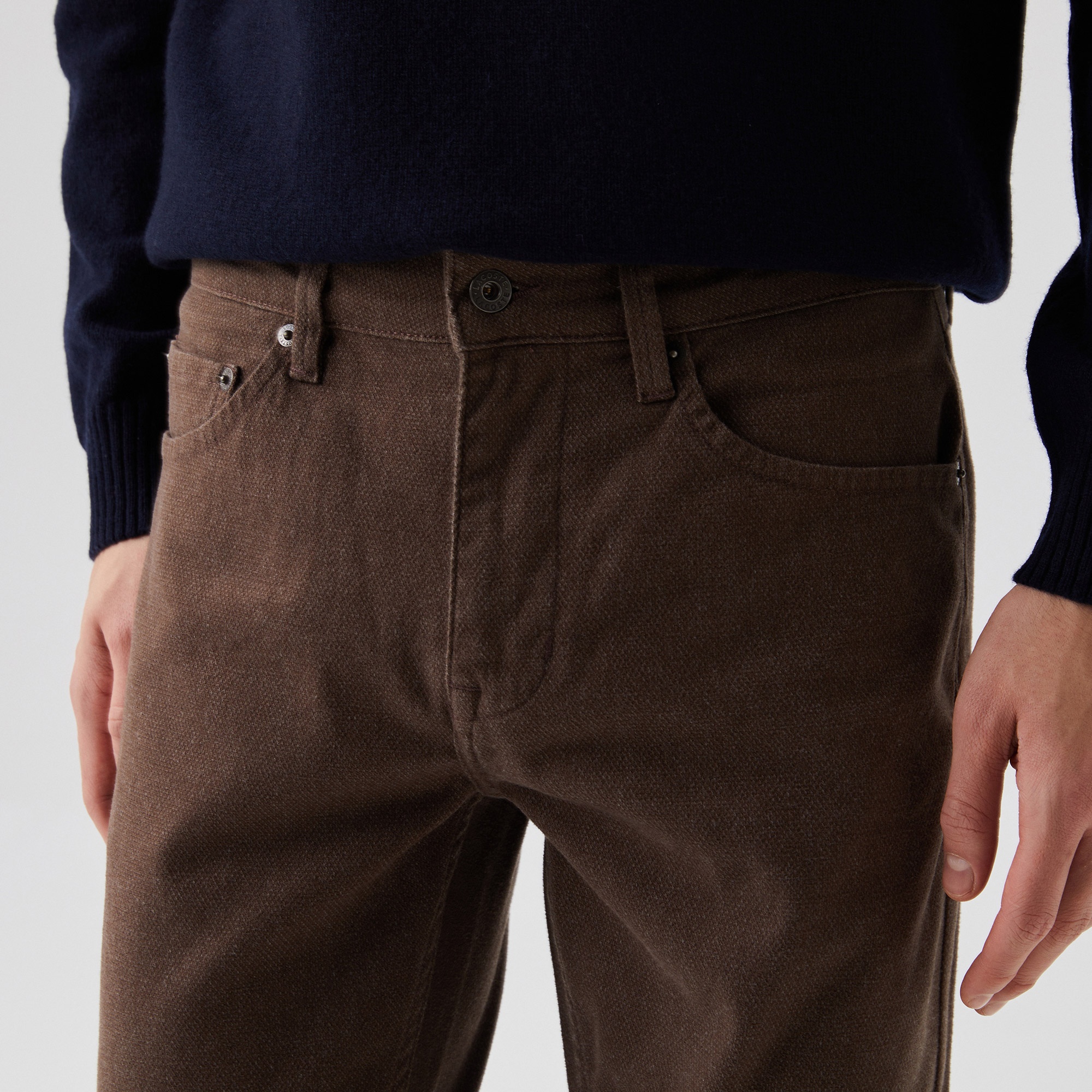 Lacoste Erkek Slim Fit Kahverengi Pantolon