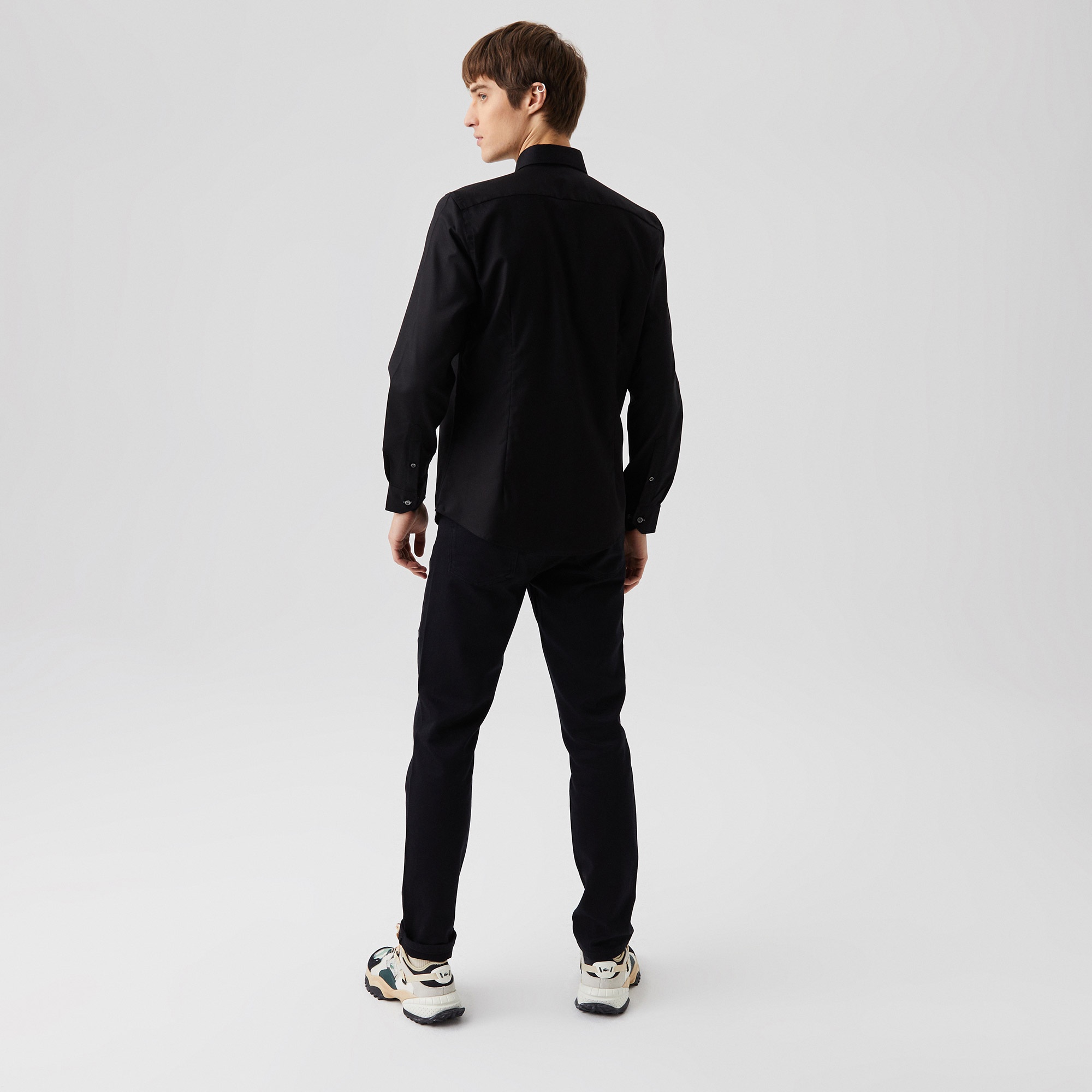 Lacoste Erkek Slim Fit Siyah Gömlek