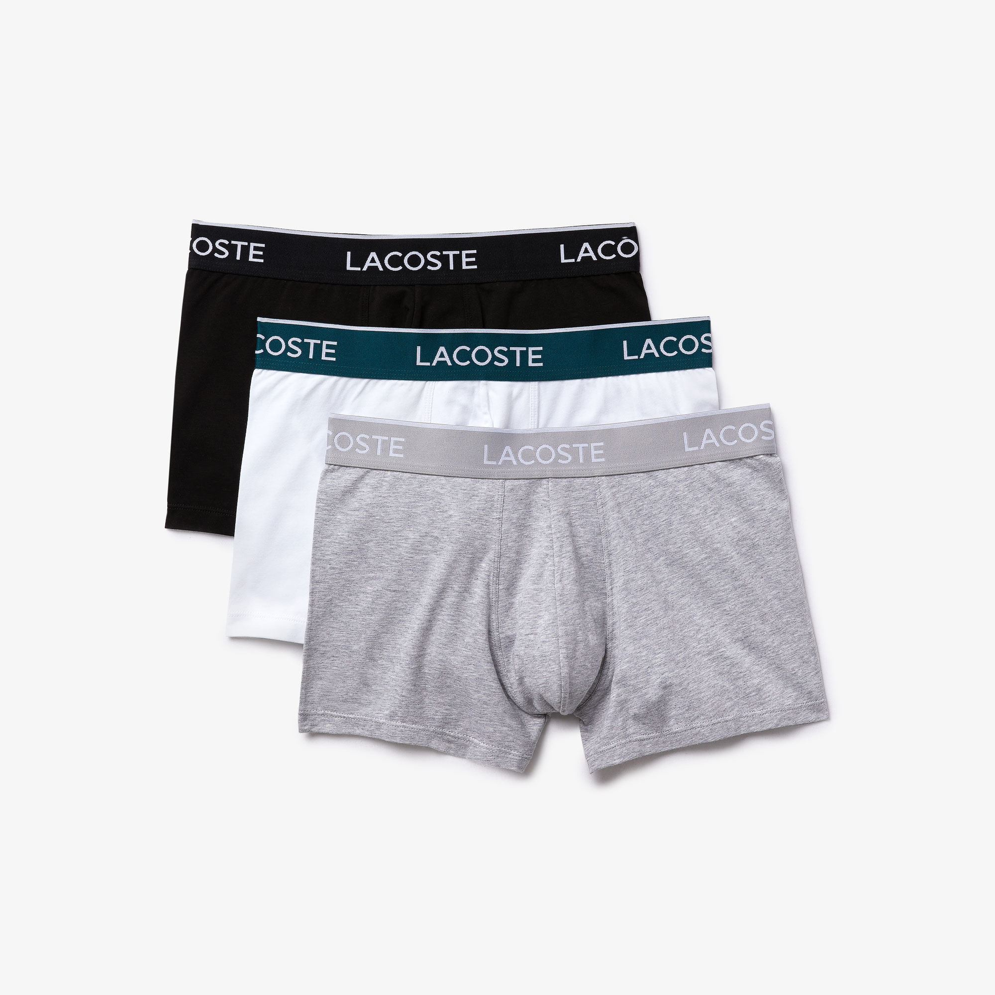 Lacoste Erkek 3'lü Renkli Boxer görsel 5