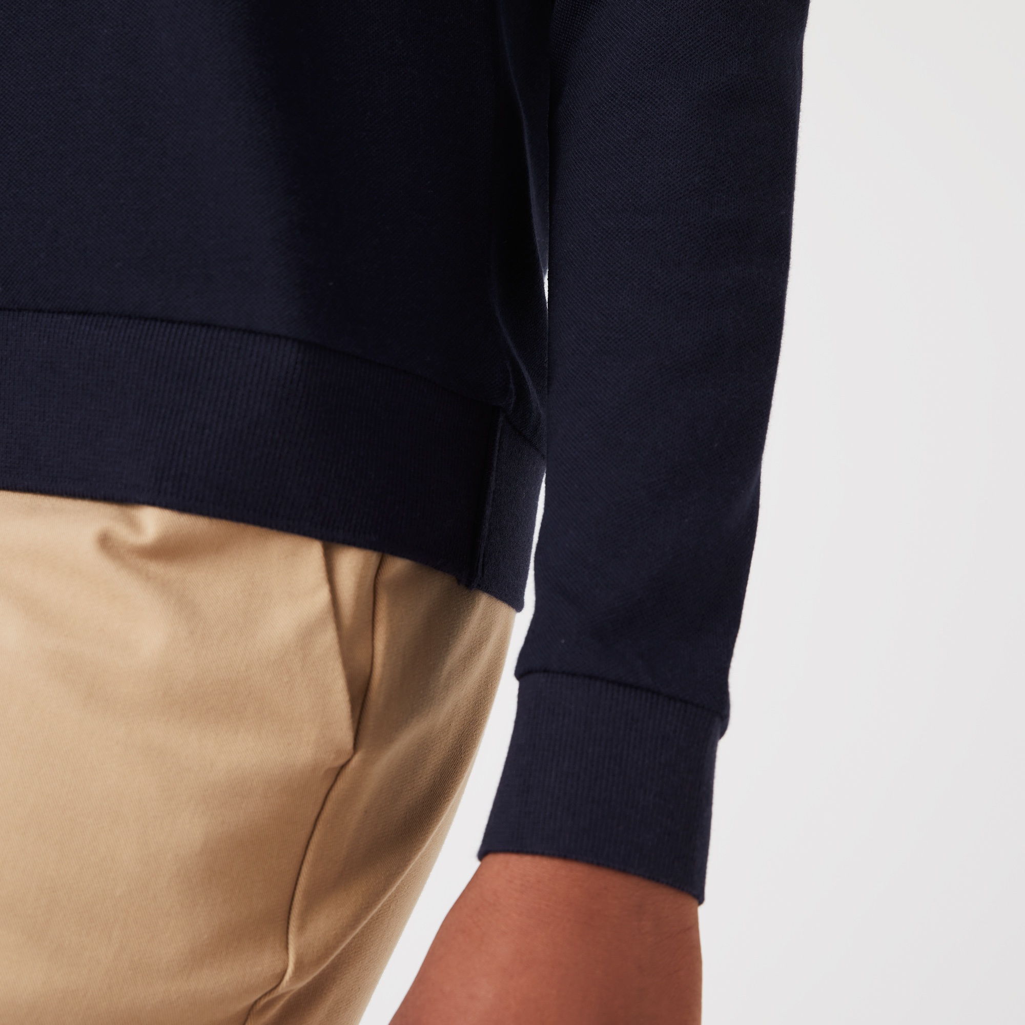 Lacoste Kadın Regular Fit Uzun Kollu Organik Pamuk Lacivert Polo