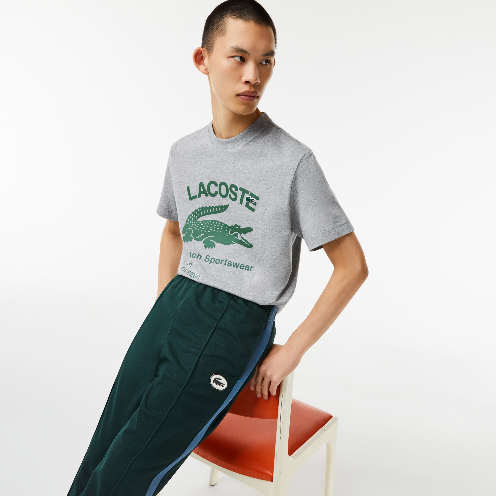 Lacoste Men's  Relaxed Fit Crocodile T-Shirt