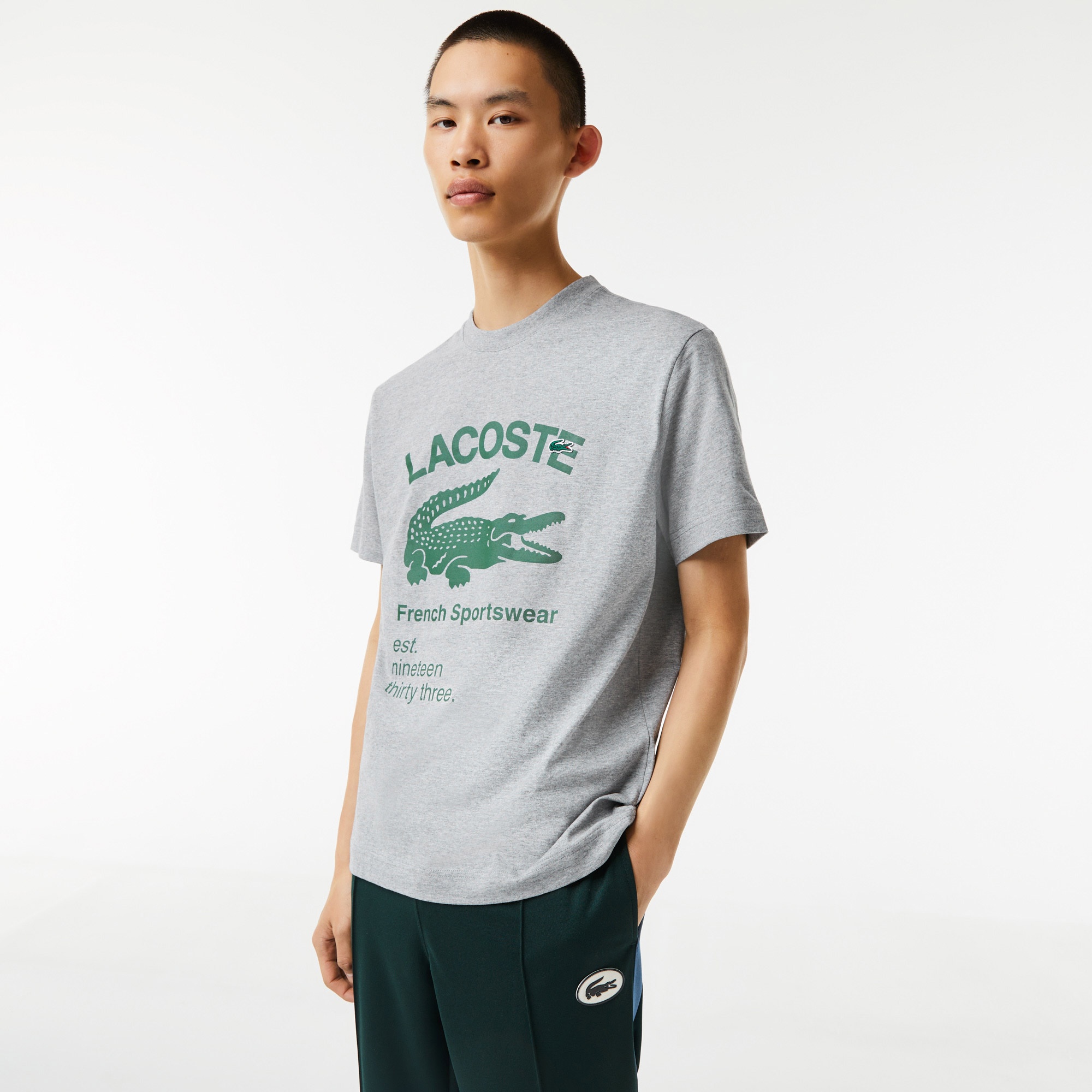 Lacoste Men's  Relaxed Fit Crocodile T-Shirt